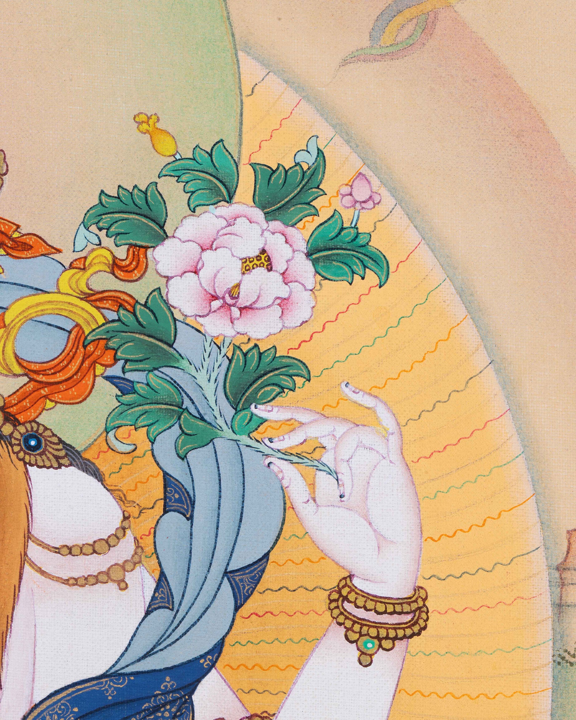 Chenrezig Thangka Print | High-Quality Inspiring Buddhist Wall Art