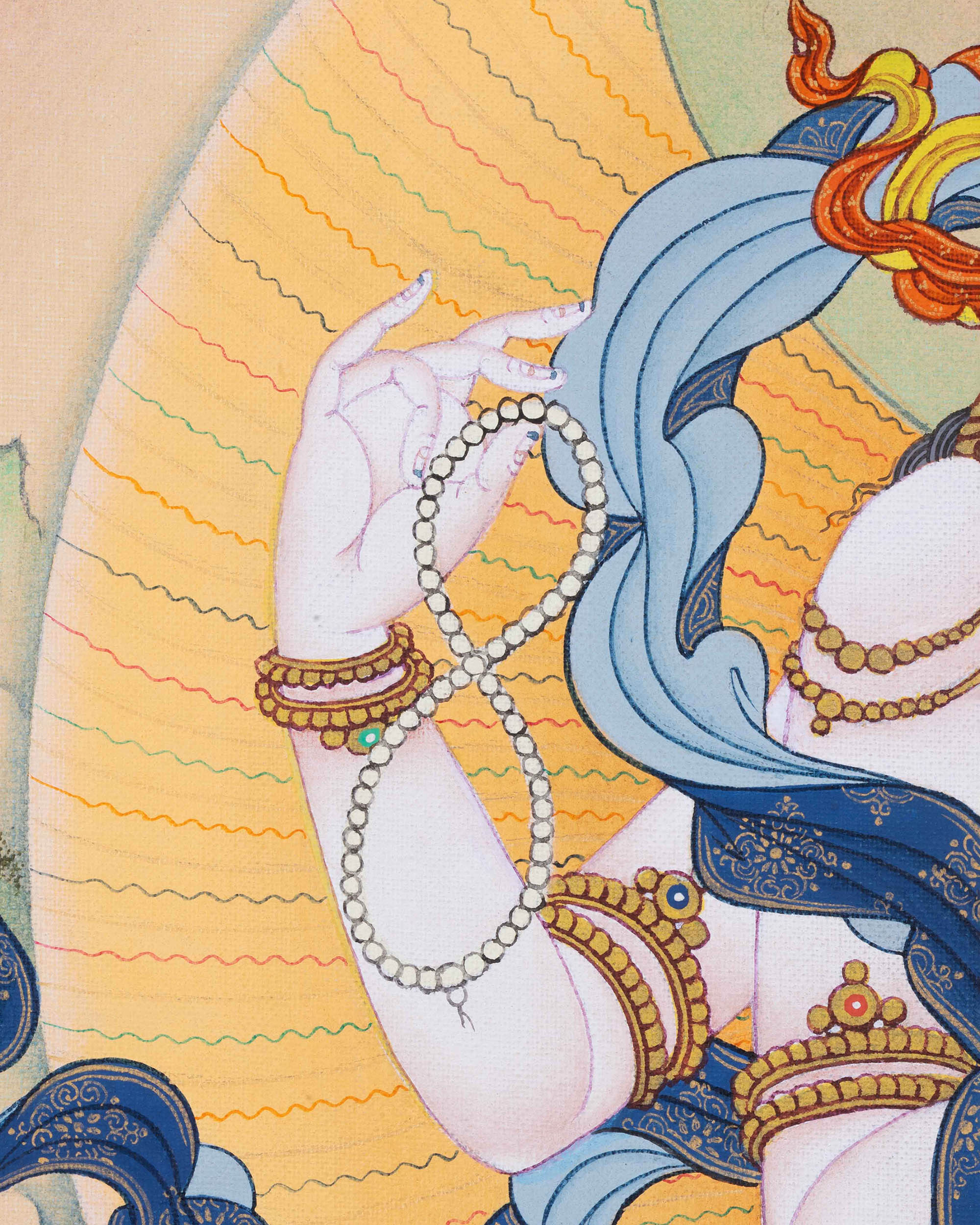 Chenrezig Thangka Print | High-Quality Inspiring Buddhist Wall Art