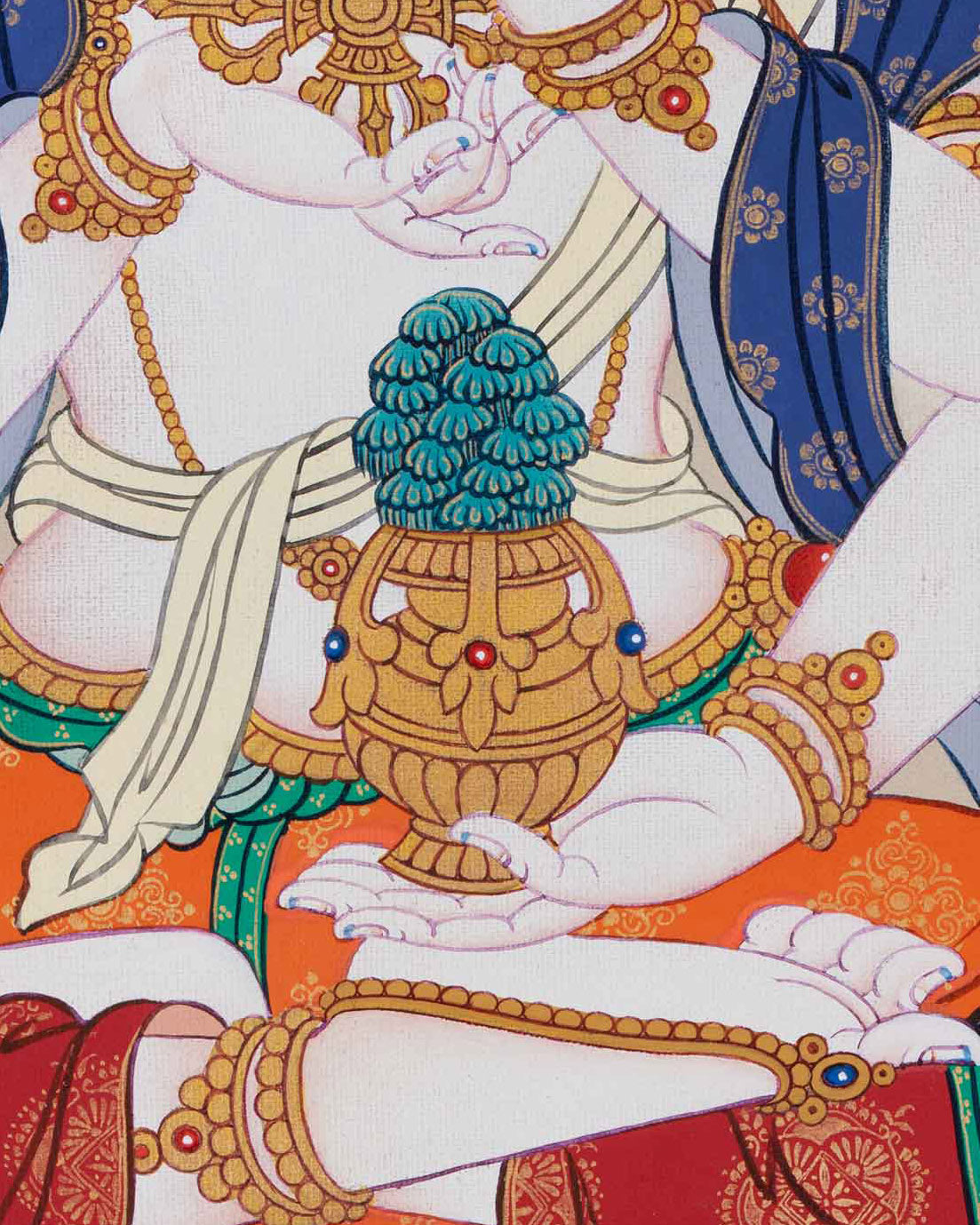 Hand-Quality Namgyalma Thangka Print for Healing