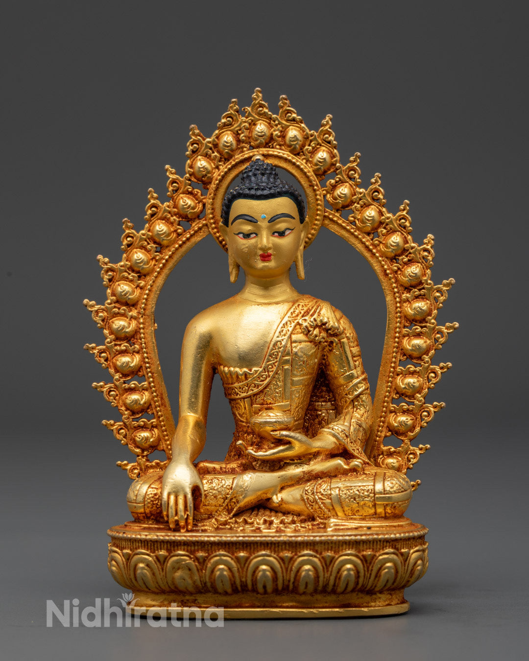 Buy Authentic Shakyamuni Buddha Statue – Machine-Made Copper with Intricate Detailing