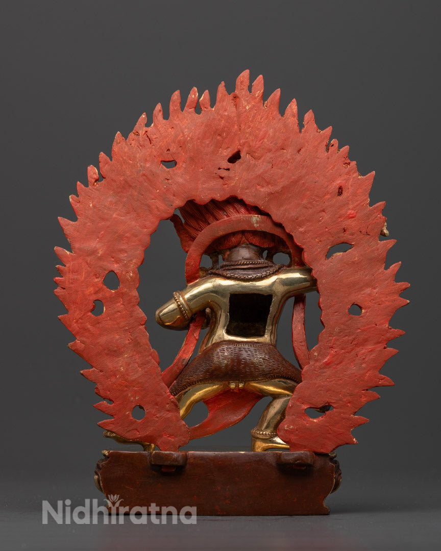 Mahachakra vajrapani Statue | 24k Gold Glited