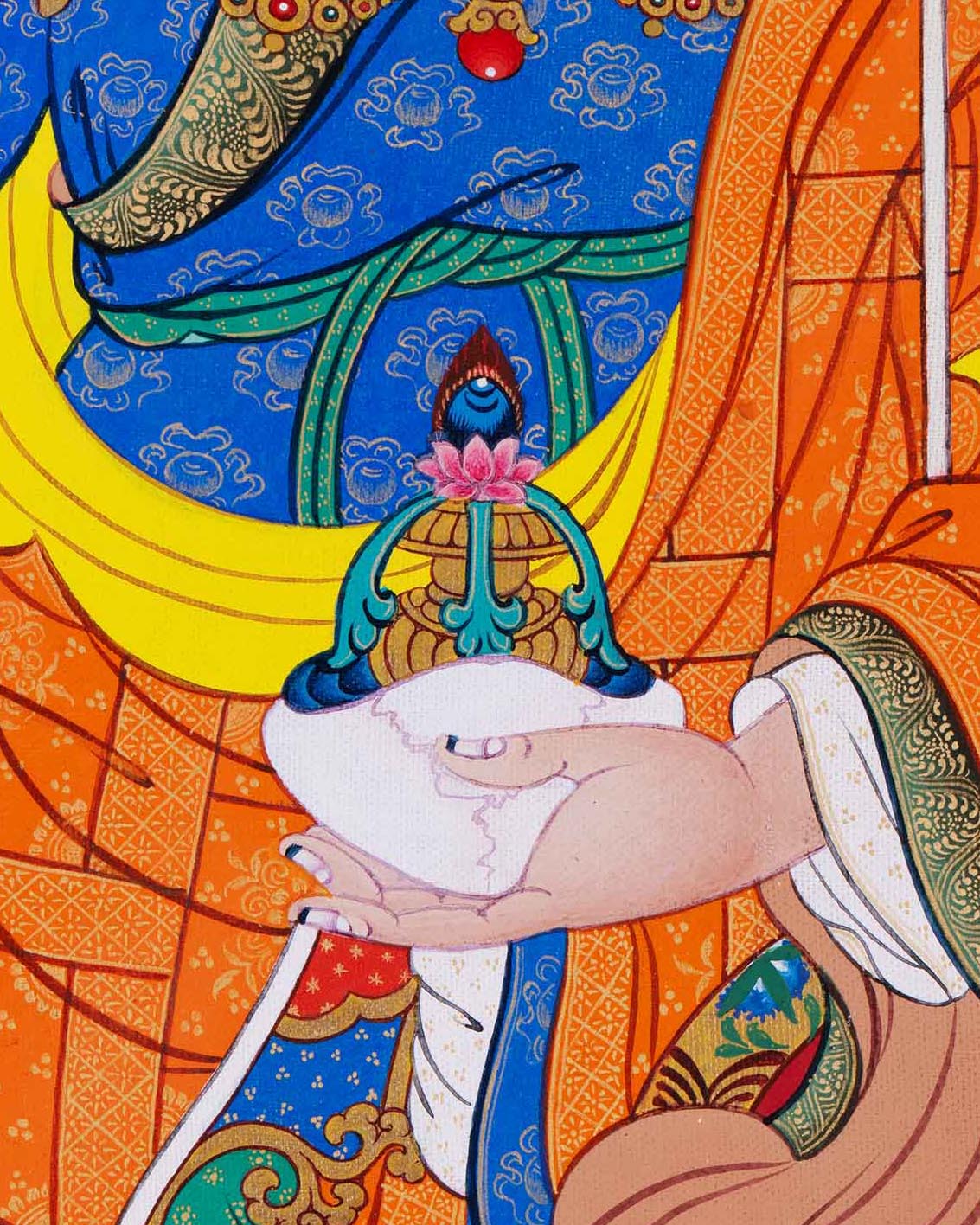 Guru Rinpoche Thangka Print | Tibetan Art for Spiritual Blessings