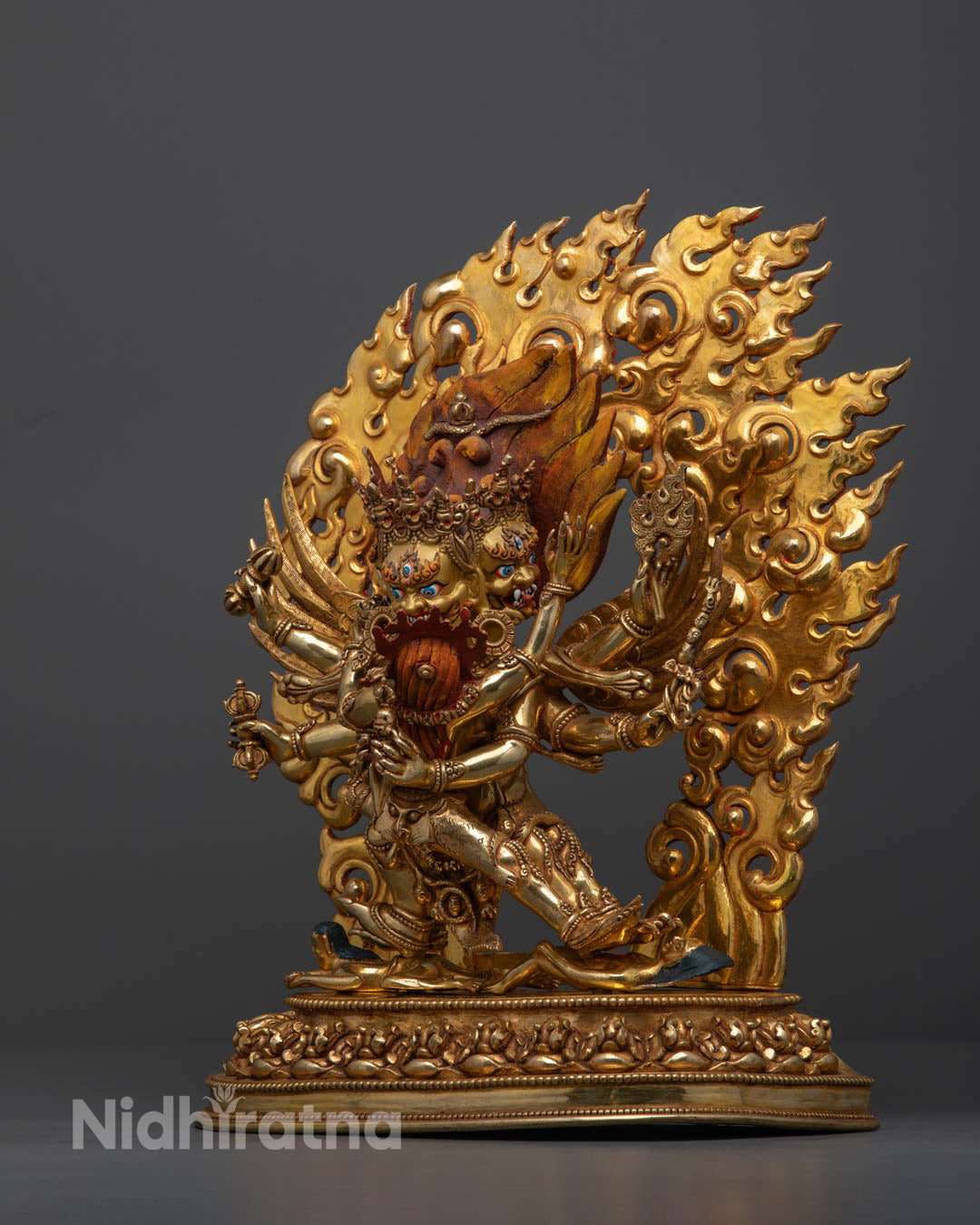 Vajrakilaya Statue | Sacred Hand-Carved Buddhist Sculpture
