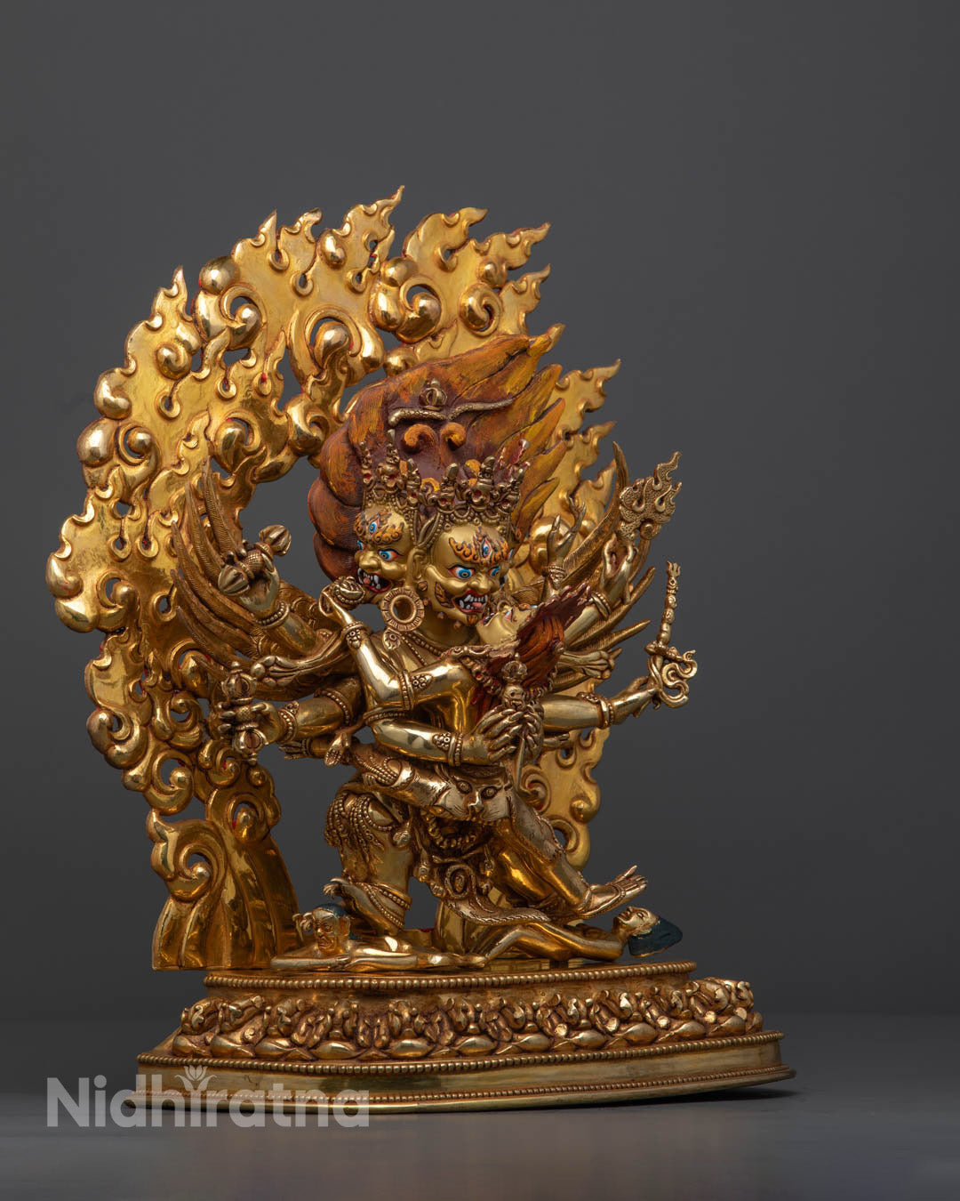 Vajrakilaya Statue | Sacred Hand-Carved Buddhist Sculpture