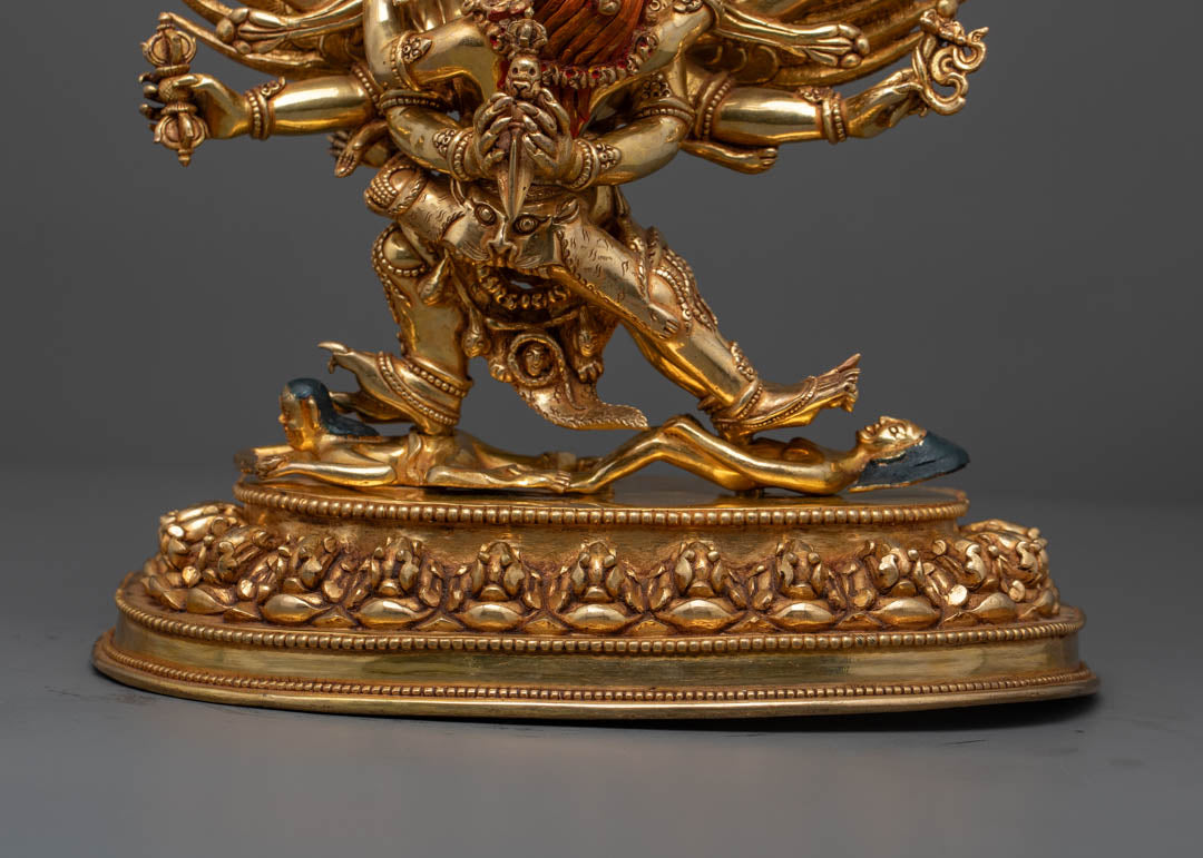 Vajrakilaya Statue | Sacred Hand-Carved Buddhist Sculpture