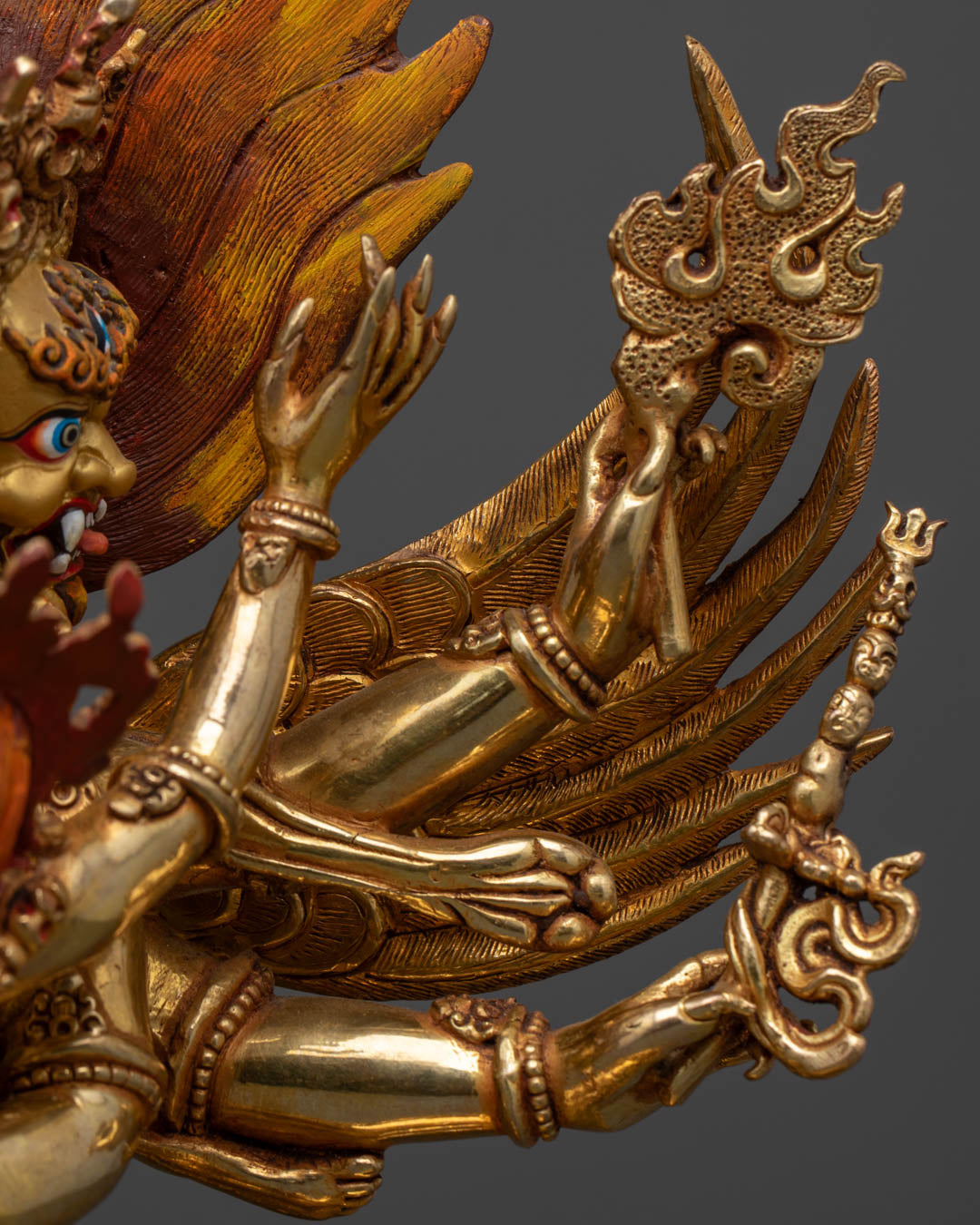 Vajrakilaya Statue | Sacred Hand-Carved Buddhist Sculpture