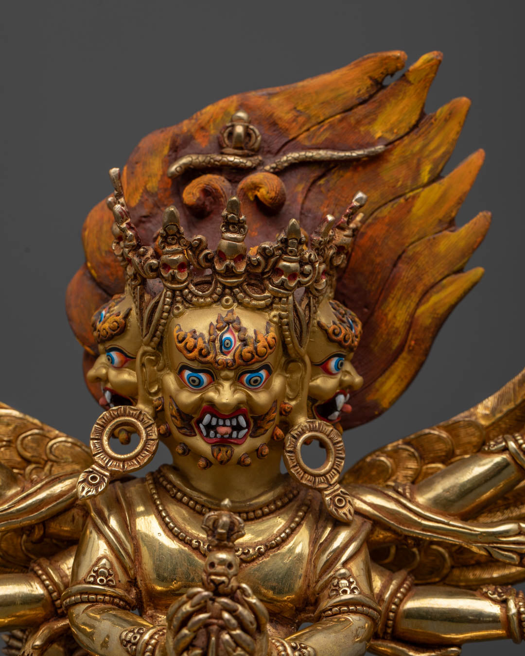 Vajrakilaya Statue | Sacred Hand-Carved Buddhist Sculpture