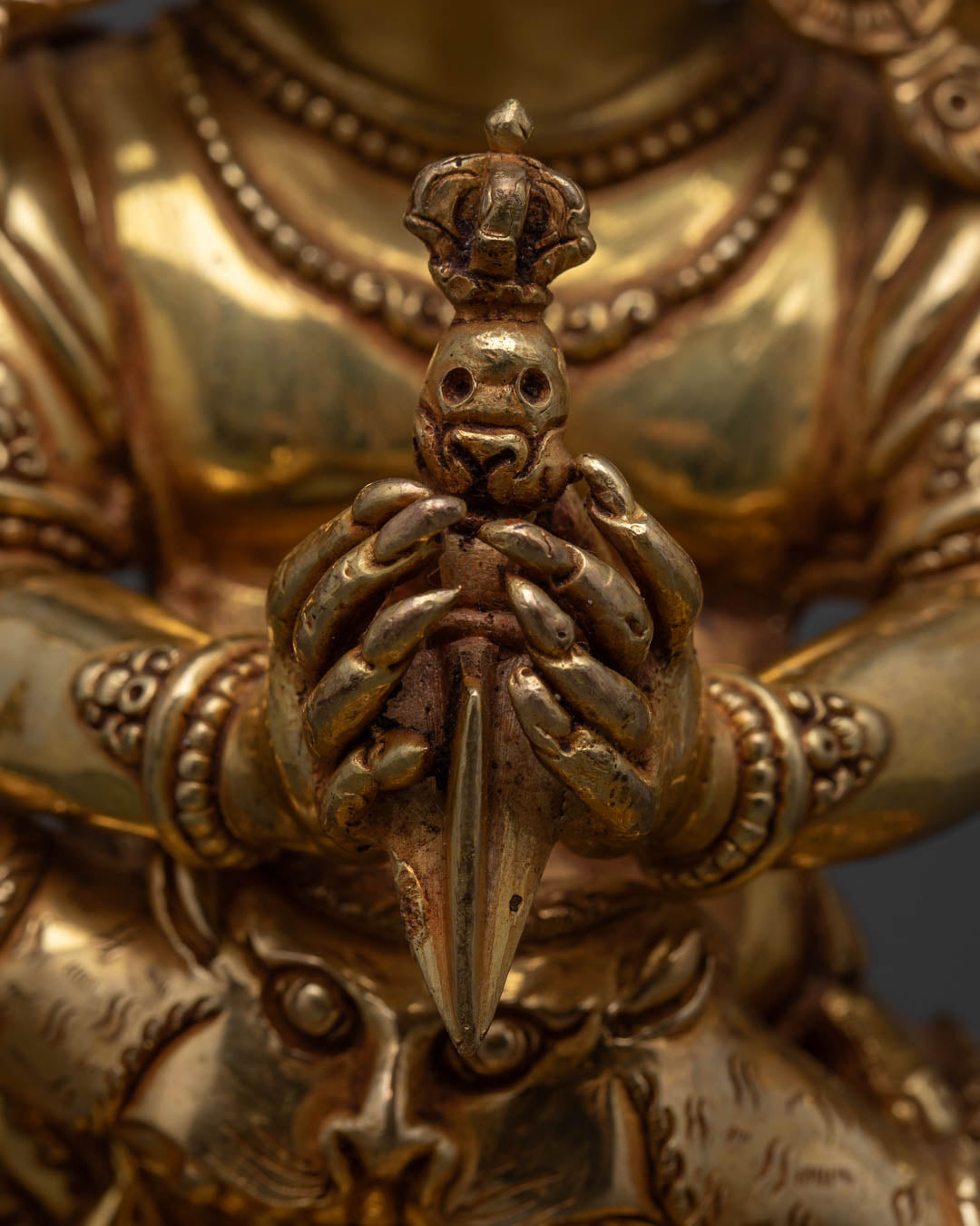 Vajrakilaya Statue | Sacred Hand-Carved Buddhist Sculpture