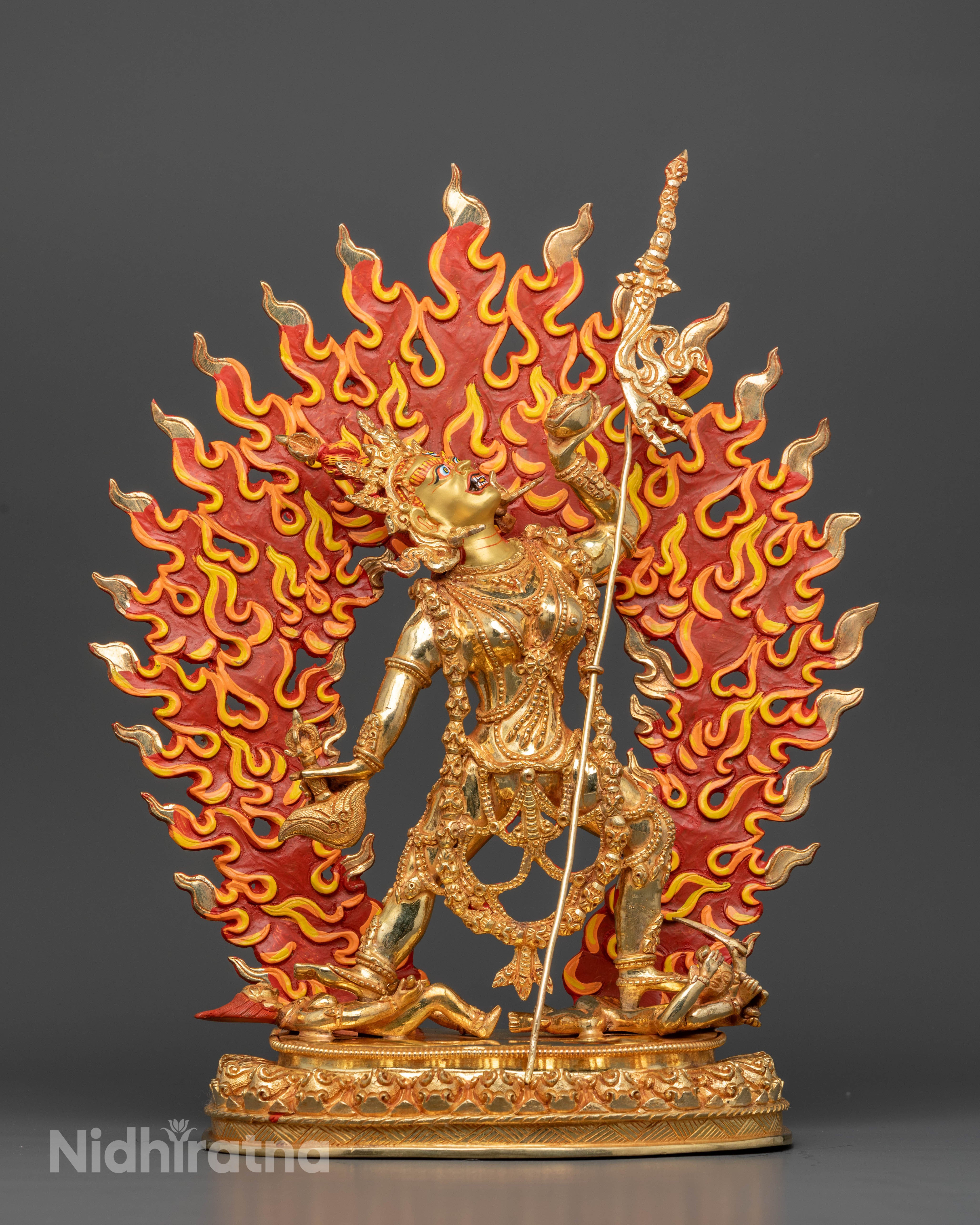 Gold Gilded Vajrayogini Statue for Buddhist Practice