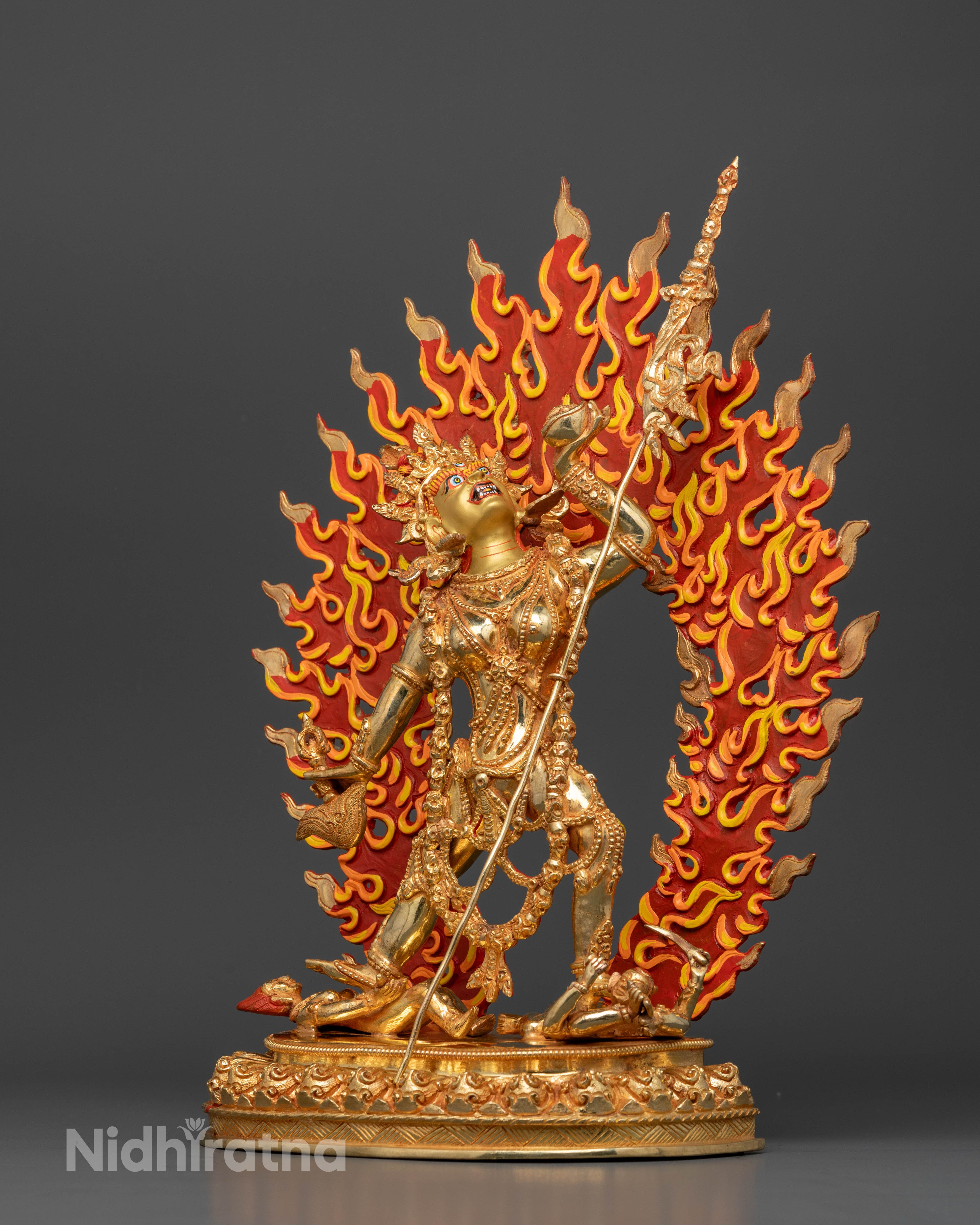 Gold Gilded Vajrayogini Statue for Buddhist Practice