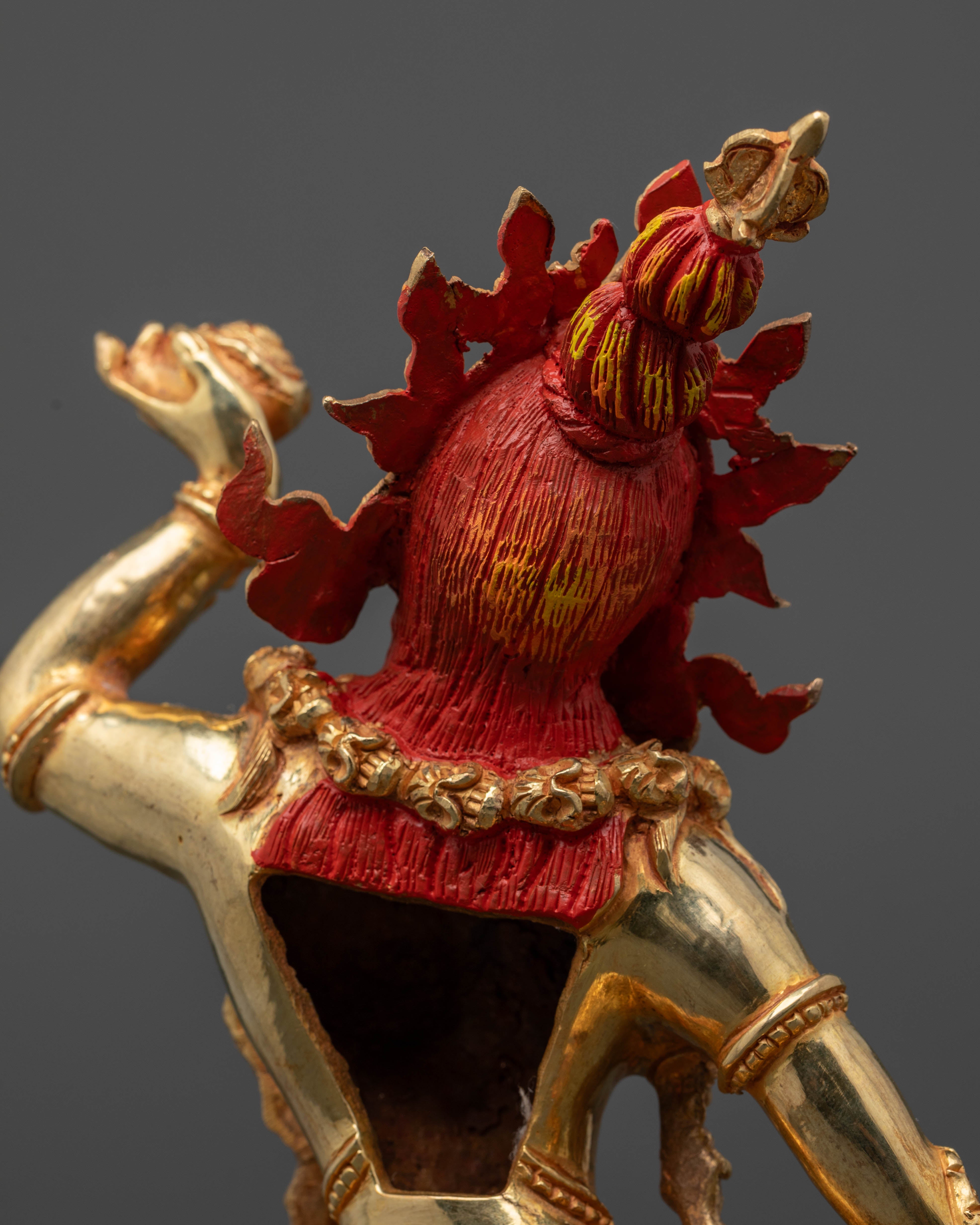 Gold Gilded Vajrayogini Statue for Buddhist Practice