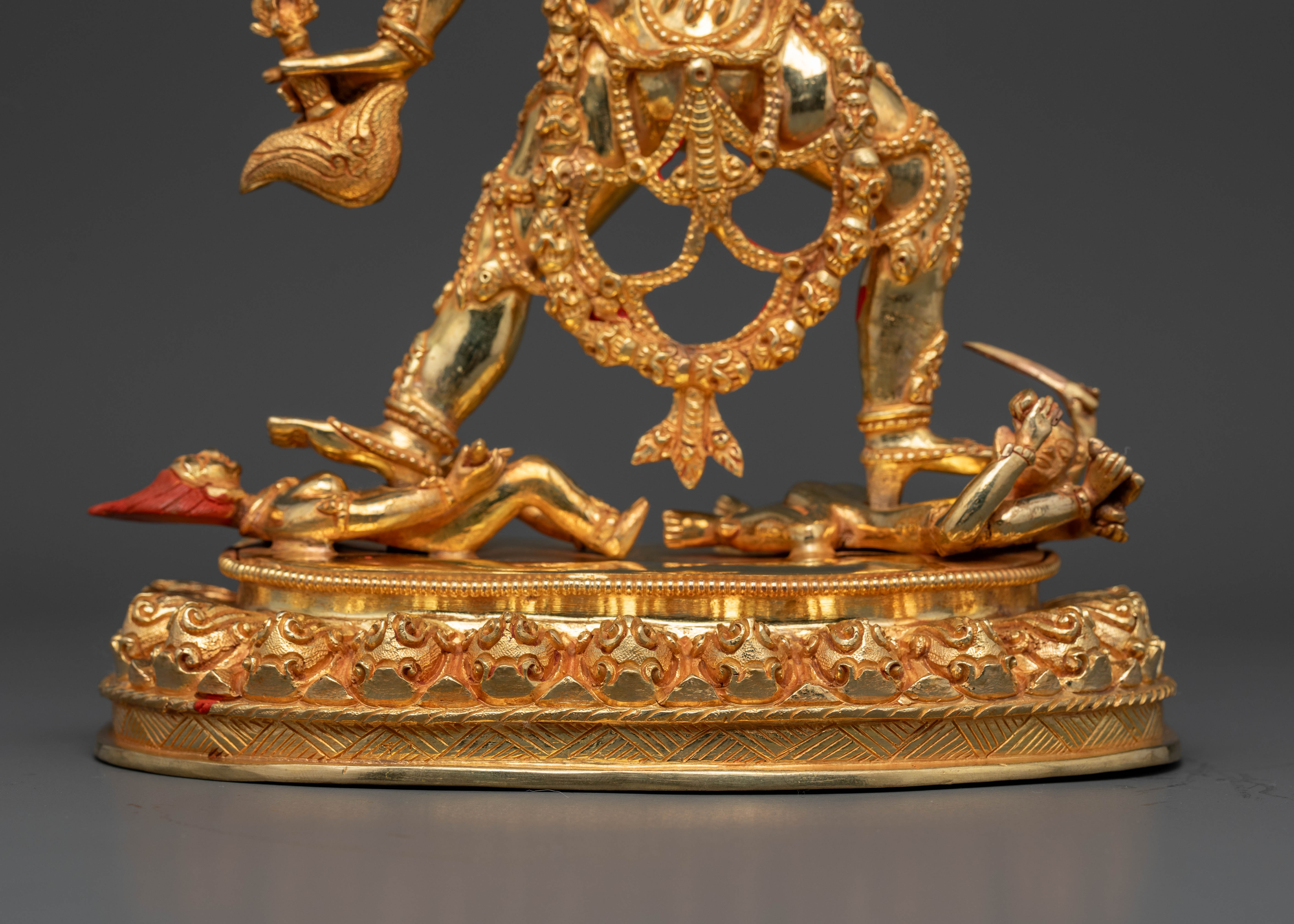 Gold Gilded Vajrayogini Statue for Buddhist Practice