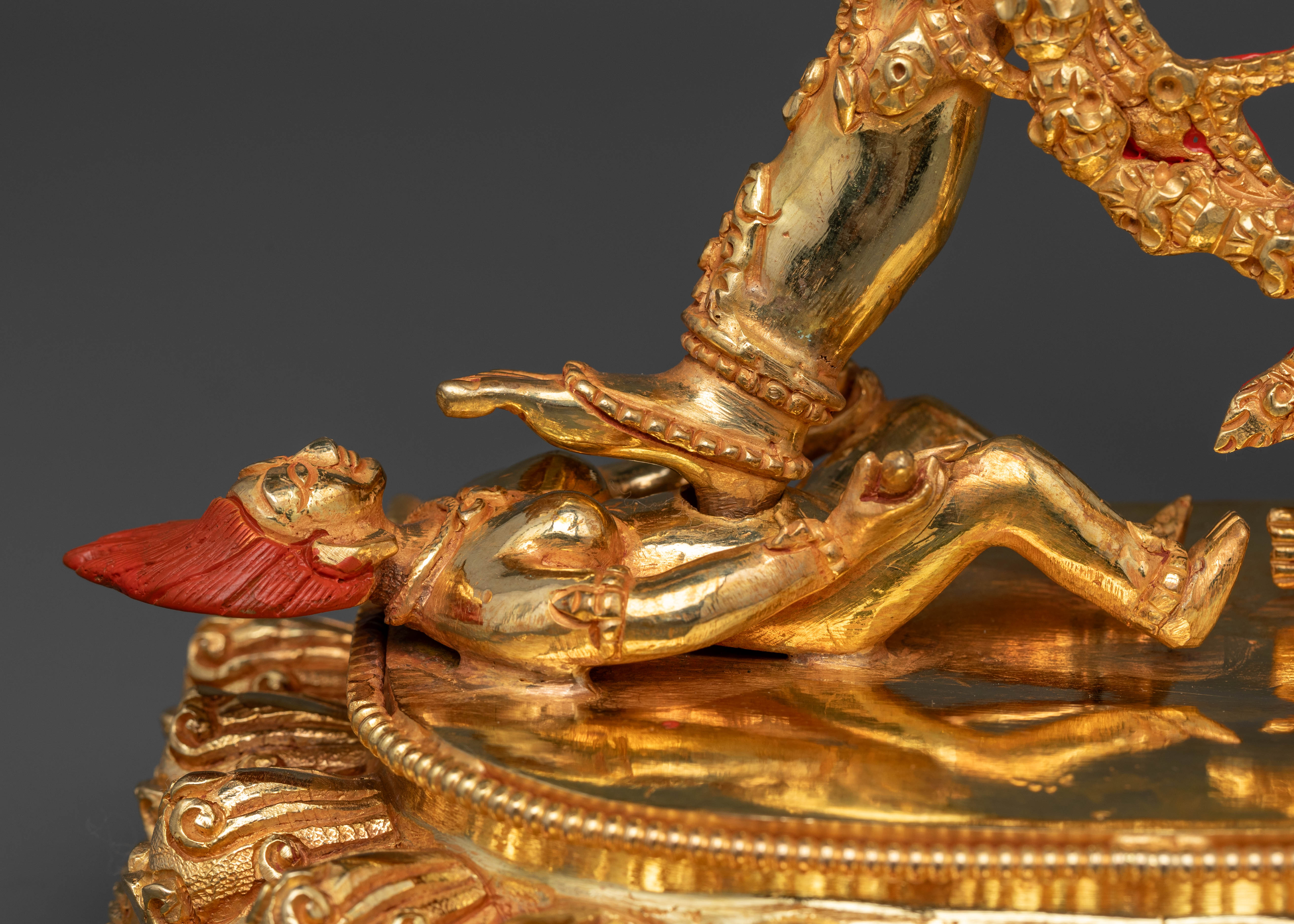 Gold Gilded Vajrayogini Statue for Buddhist Practice