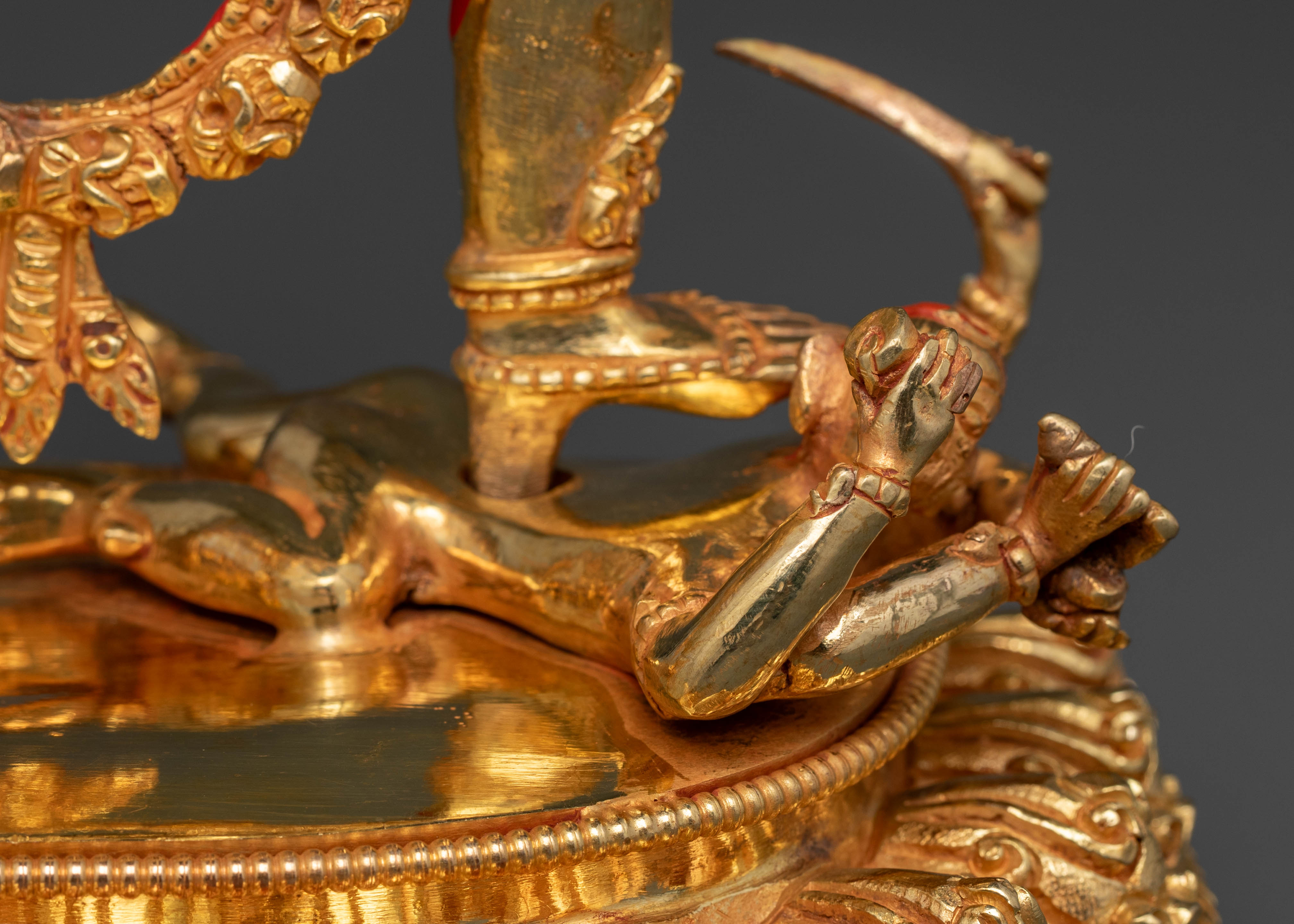 Gold Gilded Vajrayogini Statue for Buddhist Practice