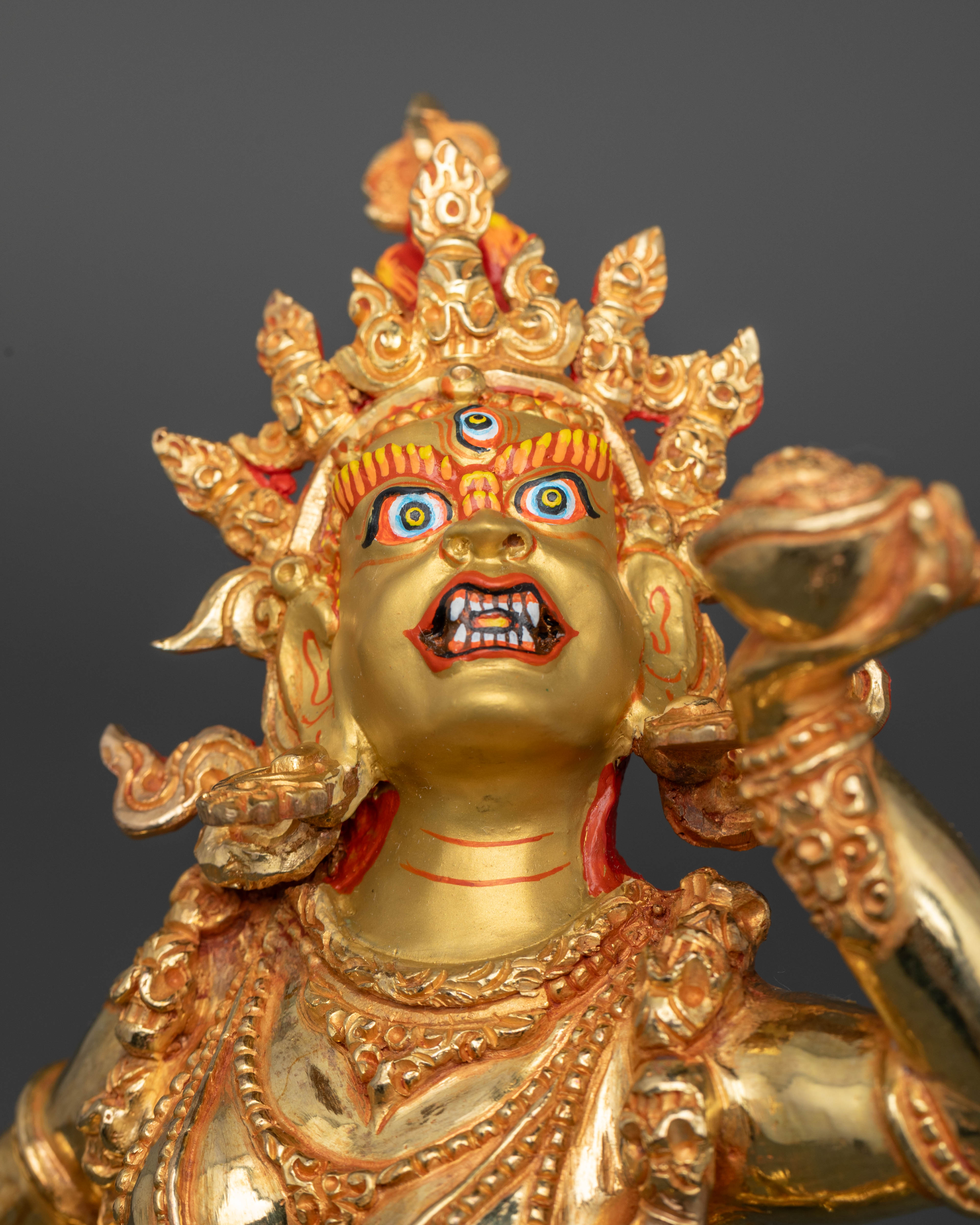 Gold Gilded Vajrayogini Statue for Buddhist Practice