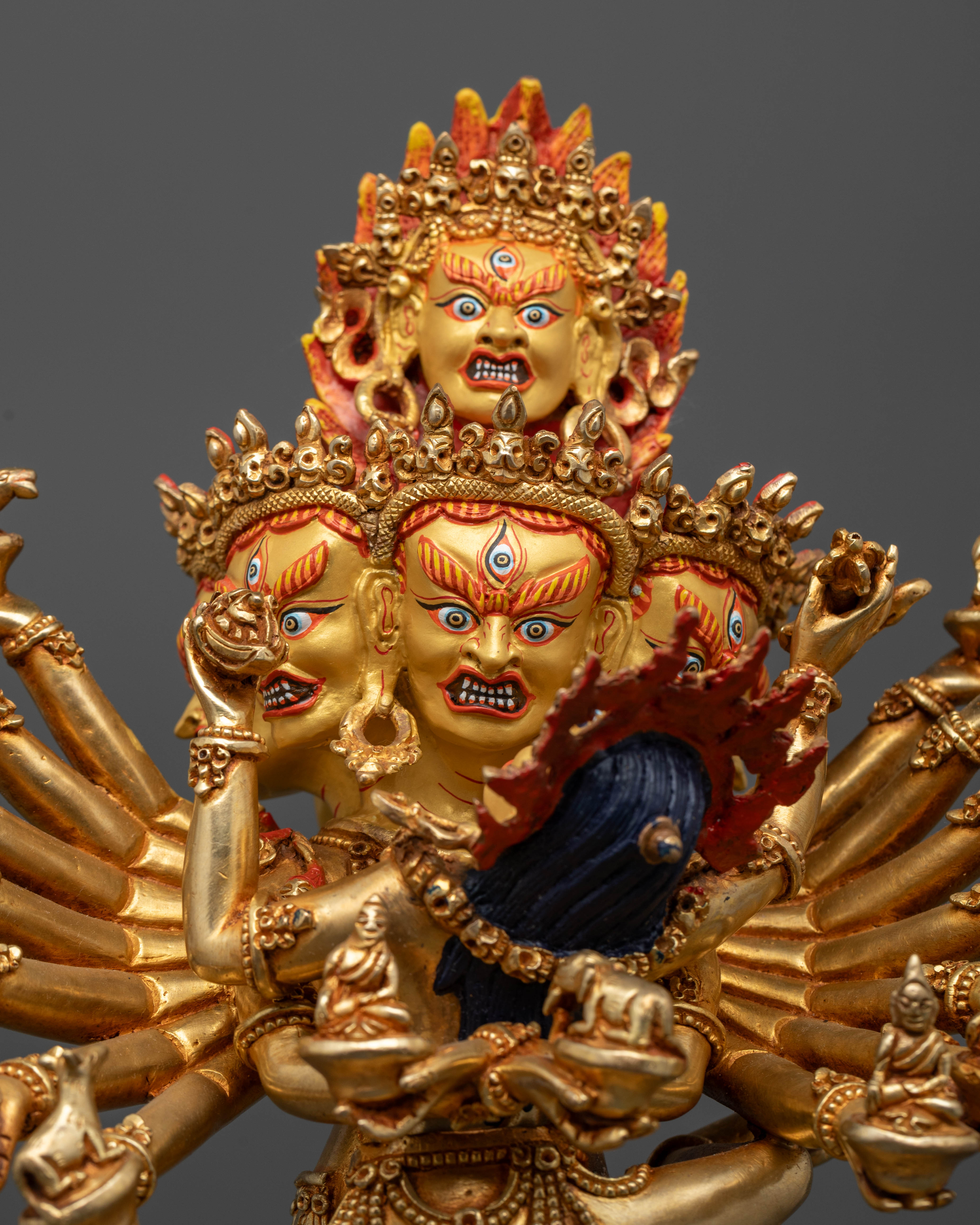 Handmade Hevajra Statue: Ideal for Devotional Spaces