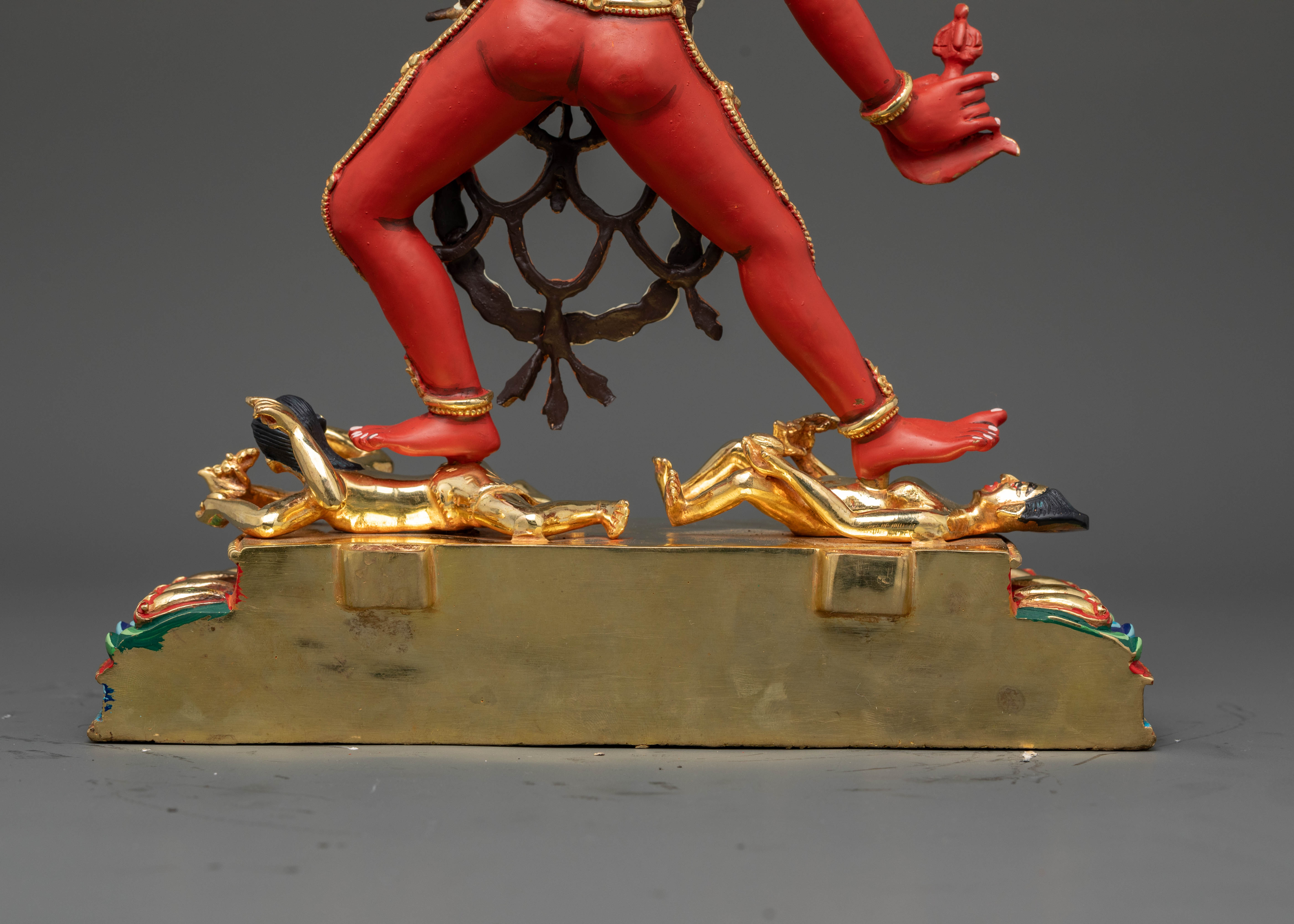 Artistic Vajrayogini Statue with Stunning Fire Halo Design