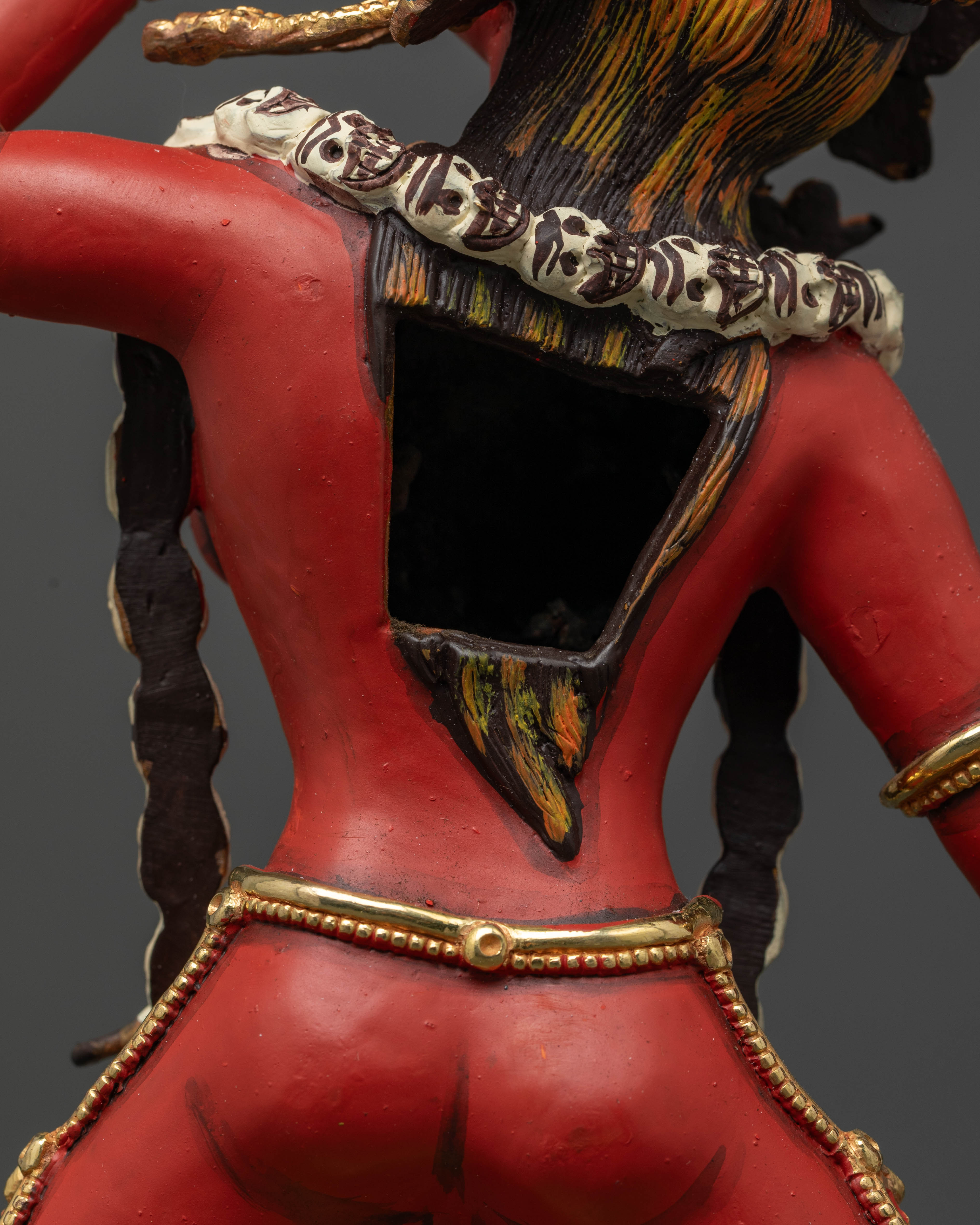 Artistic Vajrayogini Statue with Stunning Fire Halo Design