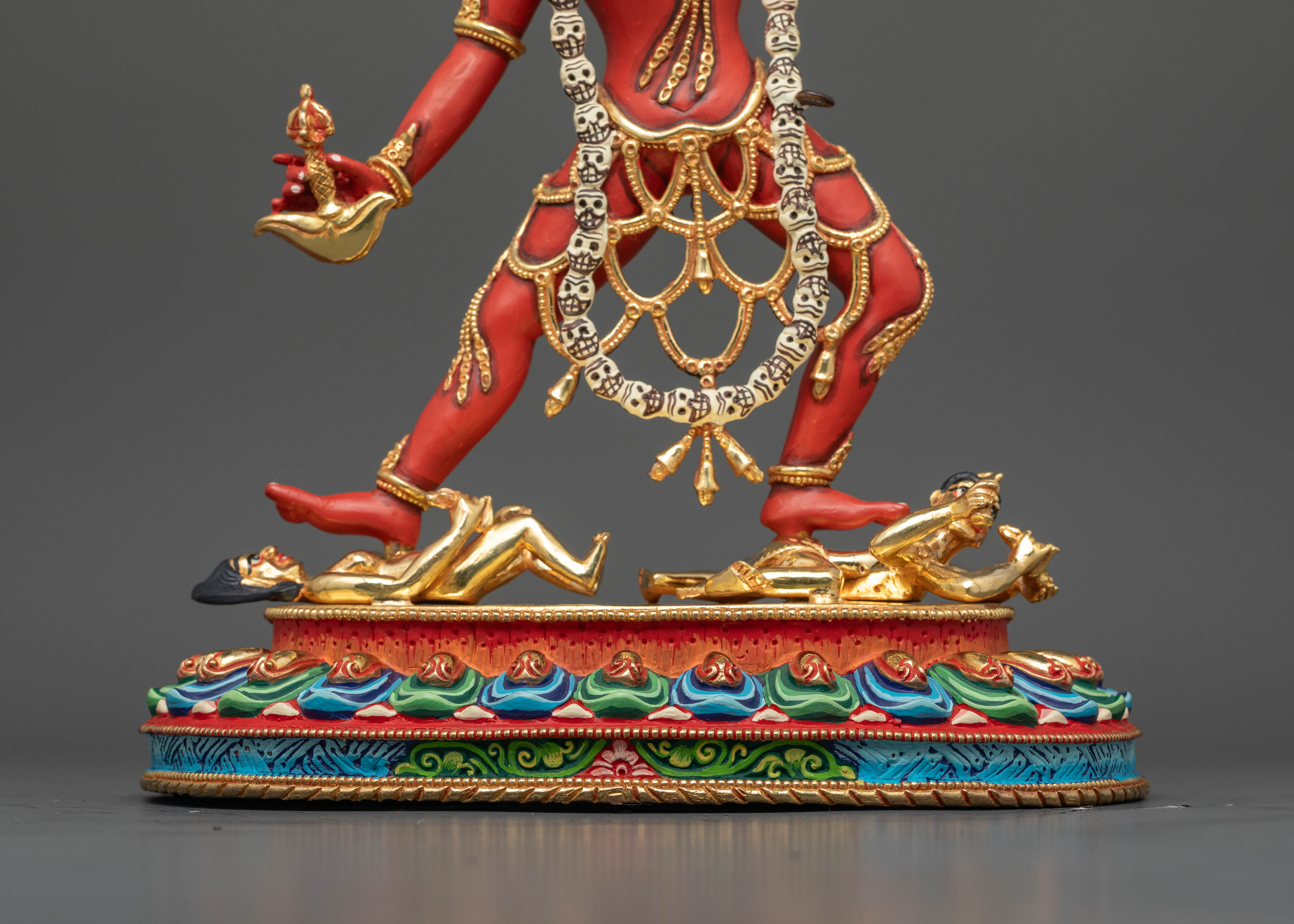 Artistic Vajrayogini Statue with Stunning Fire Halo Design