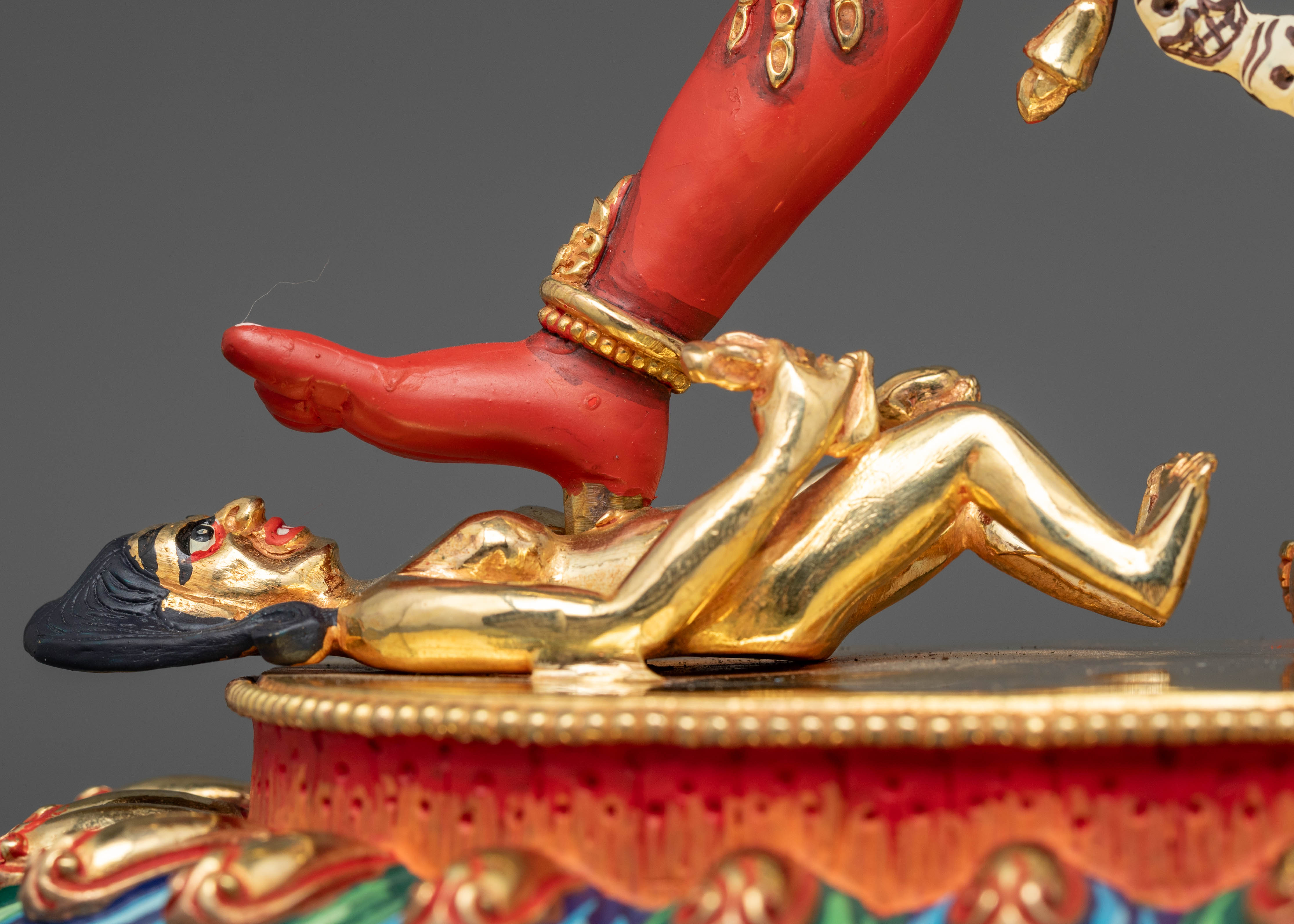 Artistic Vajrayogini Statue with Stunning Fire Halo Design