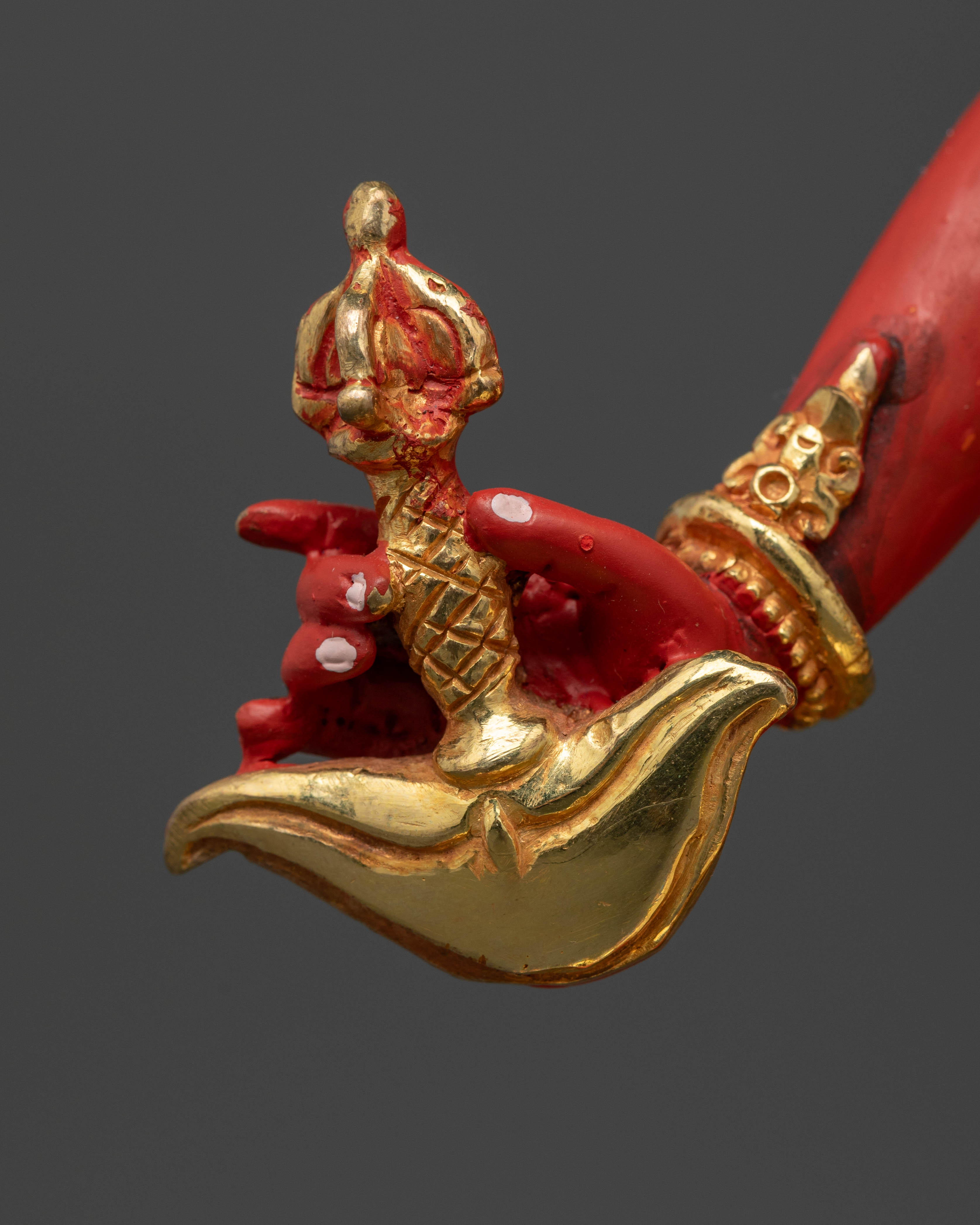 Artistic Vajrayogini Statue with Stunning Fire Halo Design