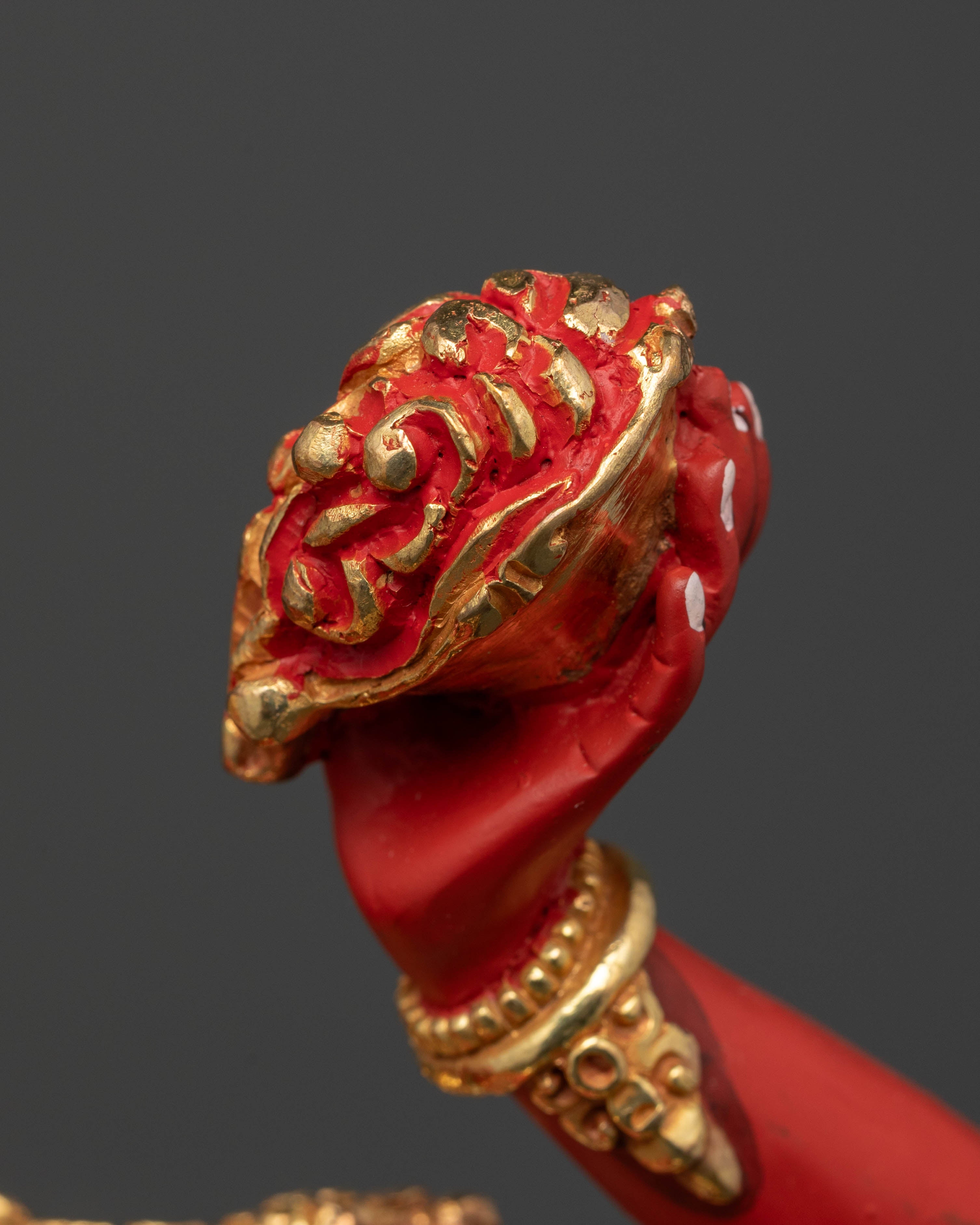 Artistic Vajrayogini Statue with Stunning Fire Halo Design