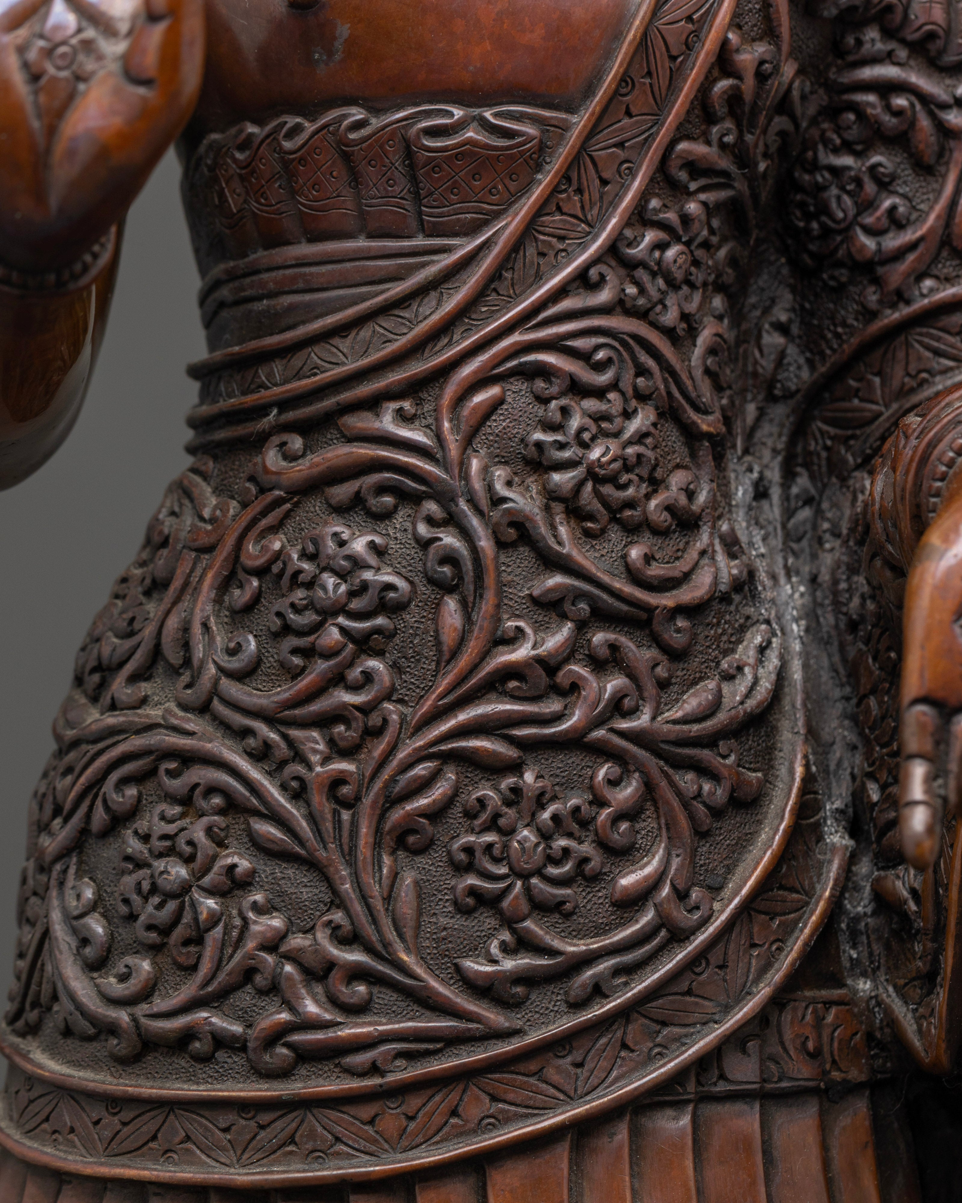 Oxidized Dipankar Buddha Statue: Timeless Antique Design