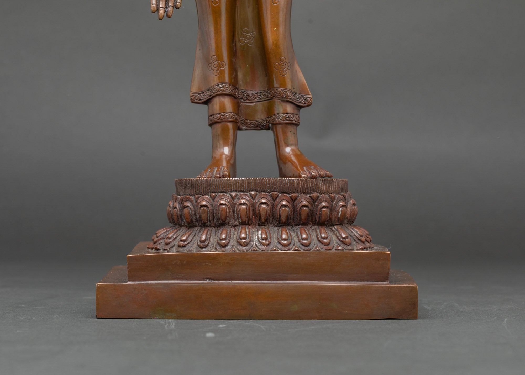 Standing Maitreya Buddha Sculpture | Handcrafted Spiritual Decor