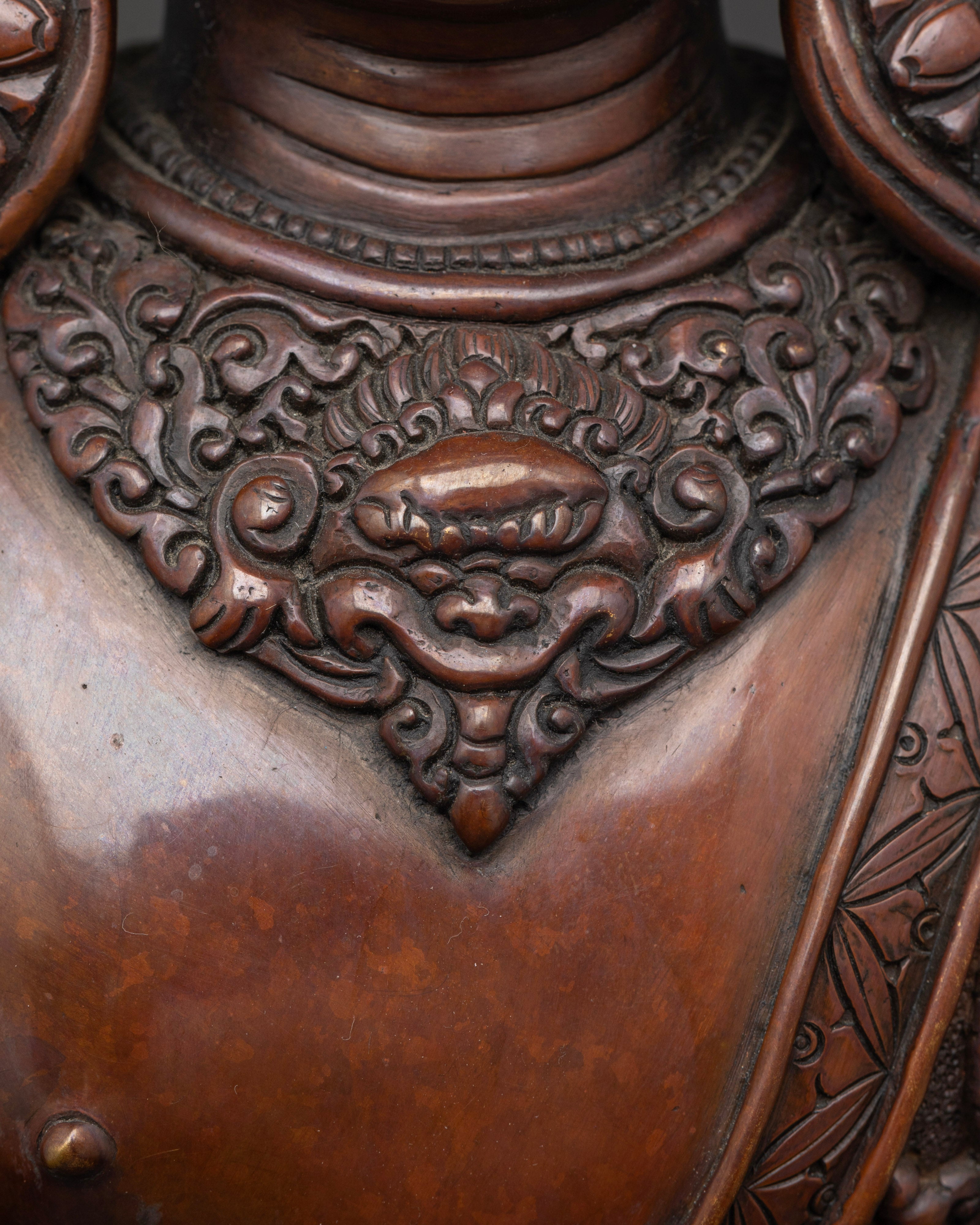 Oxidized Dipankar Buddha Statue: Timeless Antique Design