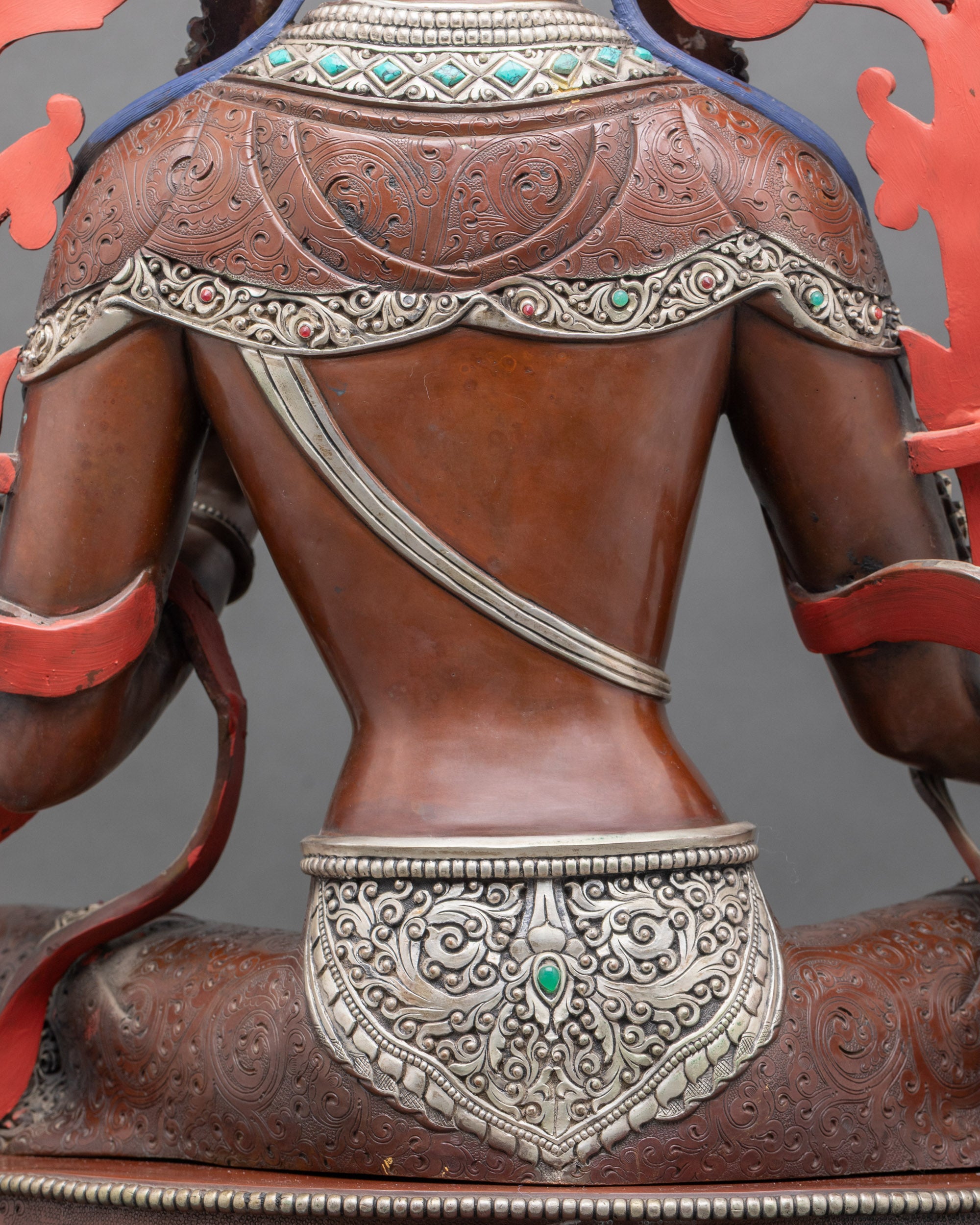 Oxidized Green Tara Statue – Tibetan Deity for Blessings and Peace