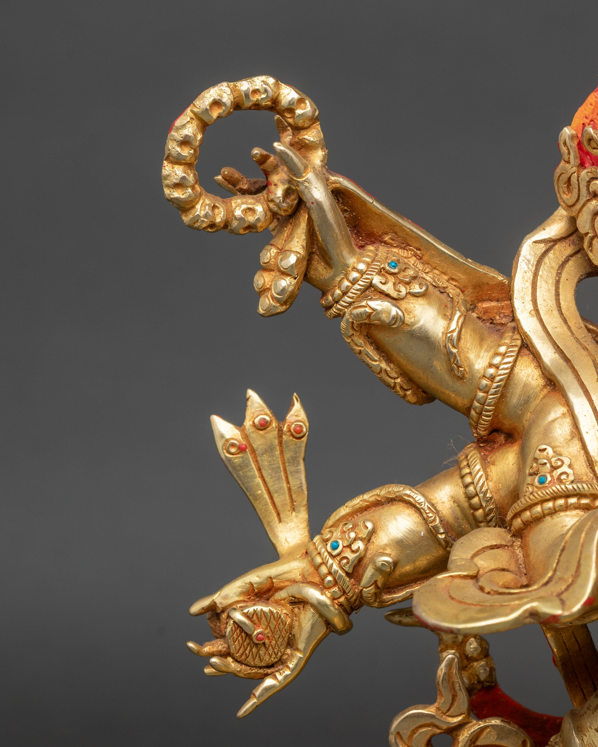Shadbhuja Mahakala Statue | Handicrafted Nepalese Sculptures