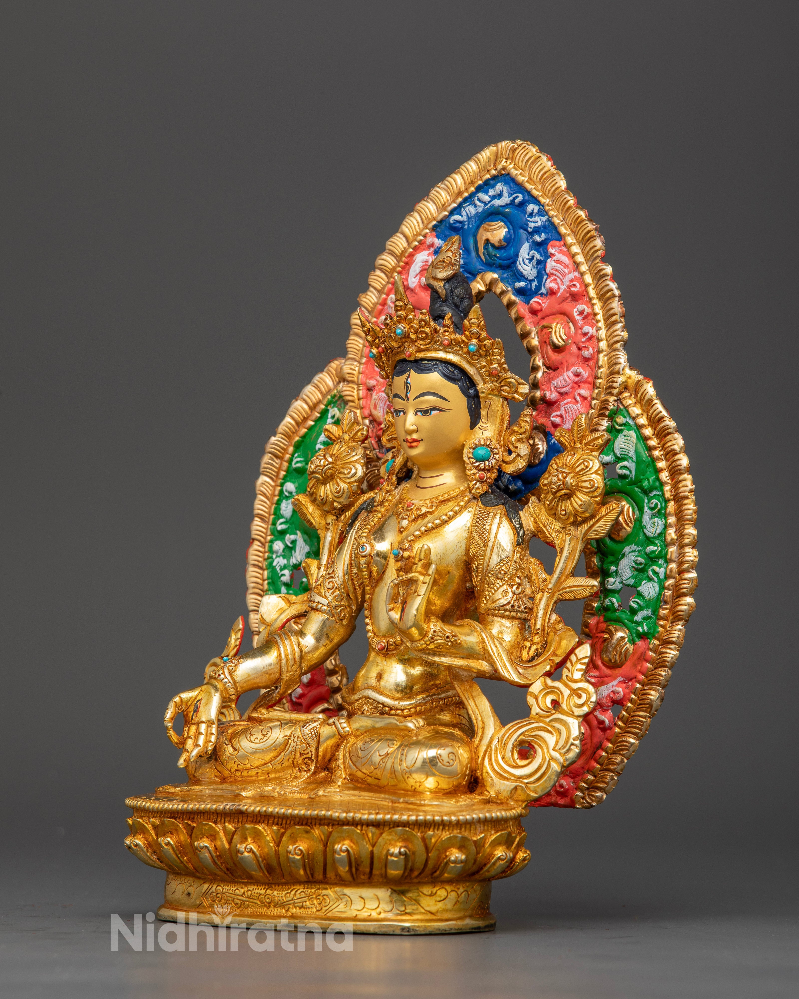 White Tara Goddess Statue