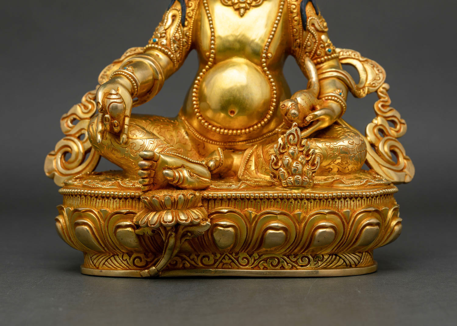 Dzambhala Wealth Deity | Authentic Nepalese Sculpture
