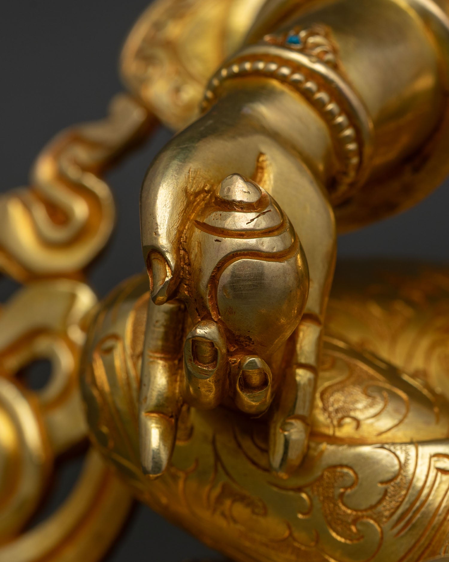Dzambhala Wealth Deity | Authentic Nepalese Sculpture