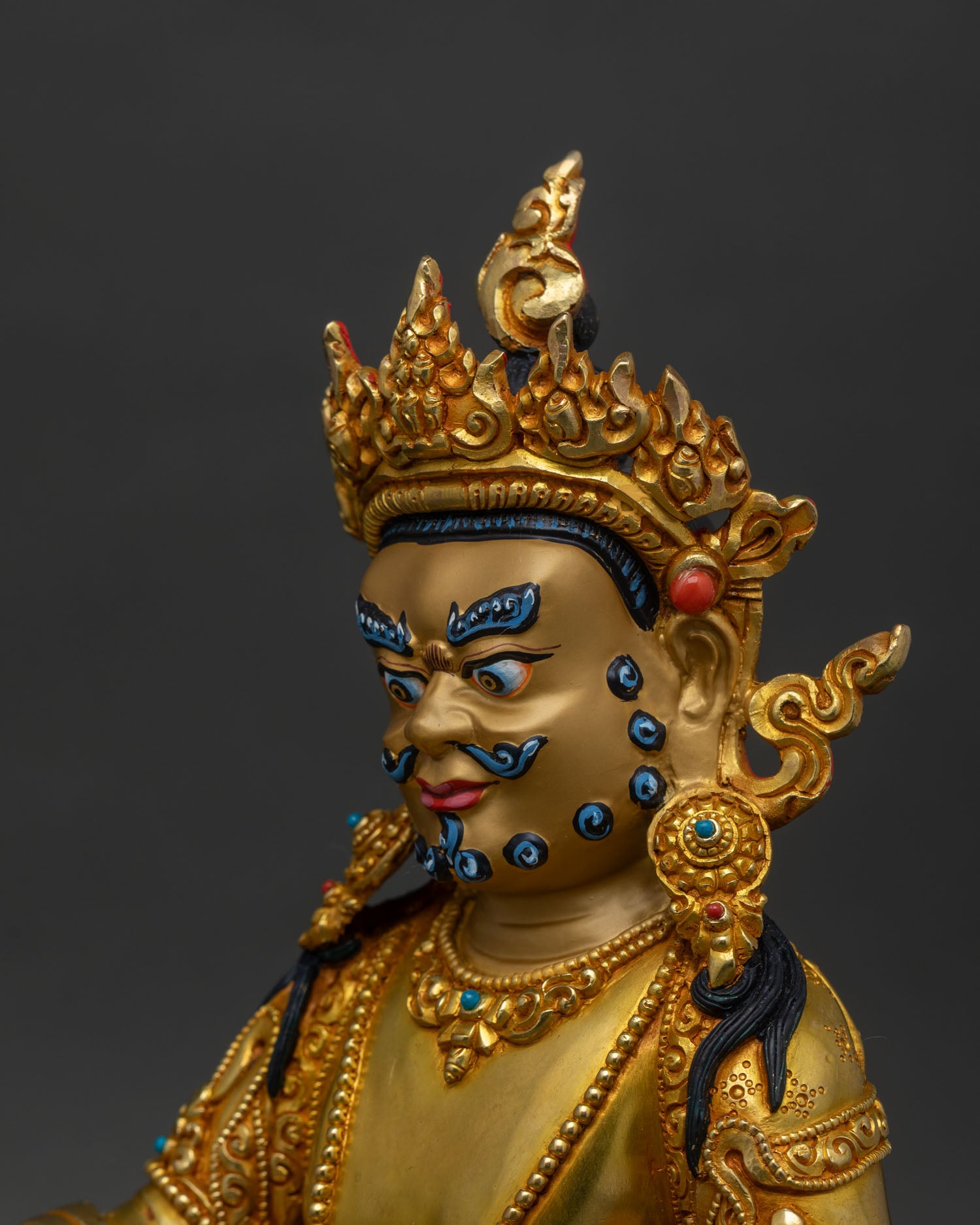 Dzambhala Wealth Deity | Authentic Nepalese Sculpture