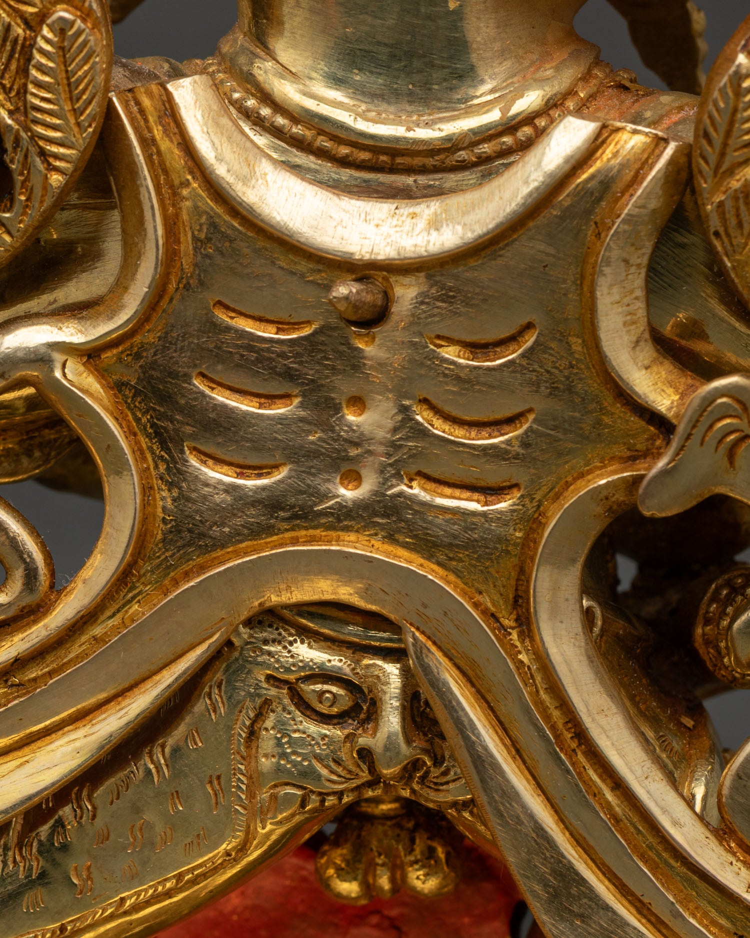 Vajrakilaya Statue | Handcrafted 24K Gold Gilded Sculpture