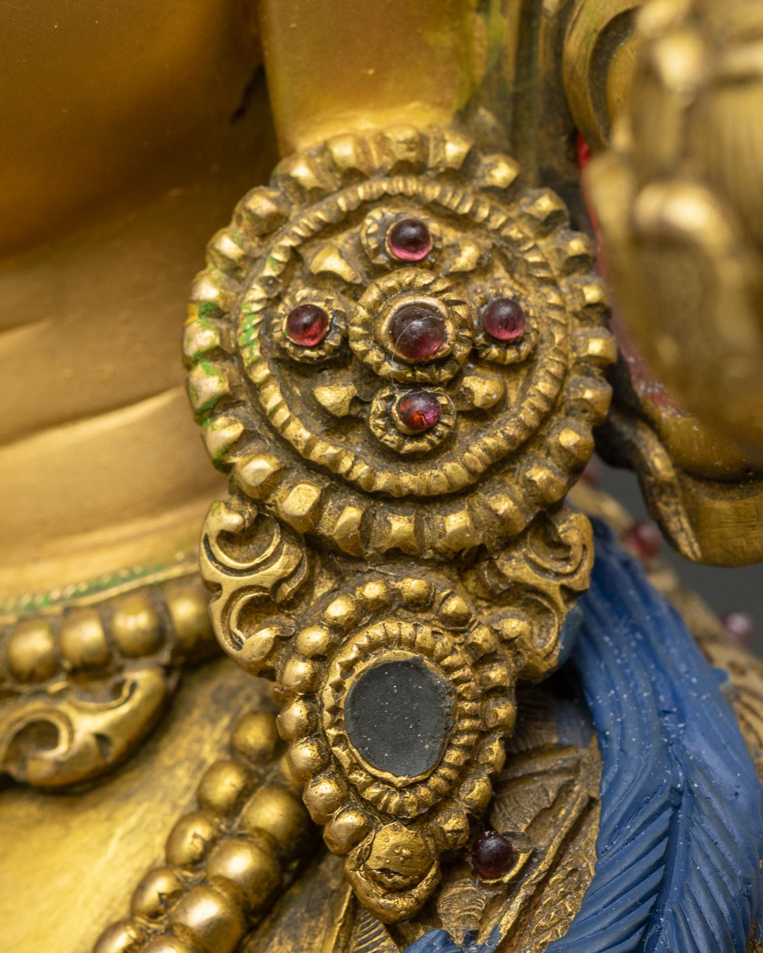 White Tara Statue | 24K Gold Fire-Gilded Sculpture from Nepal