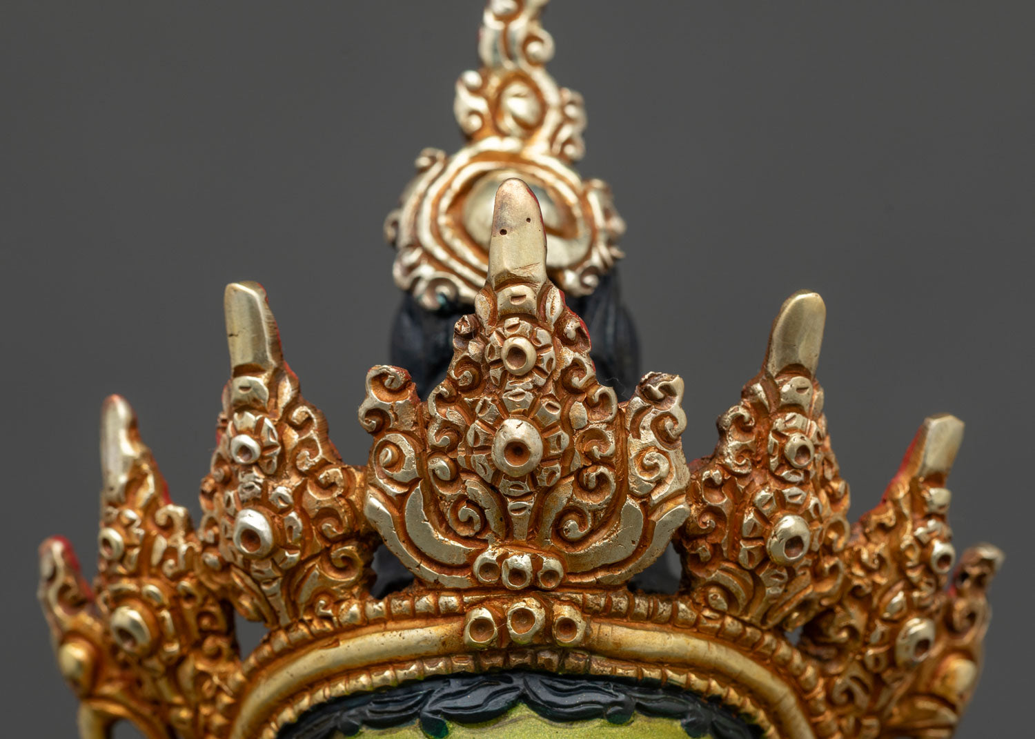 Green Tara Statue | Hand-Painted Nepali Buddhist Art