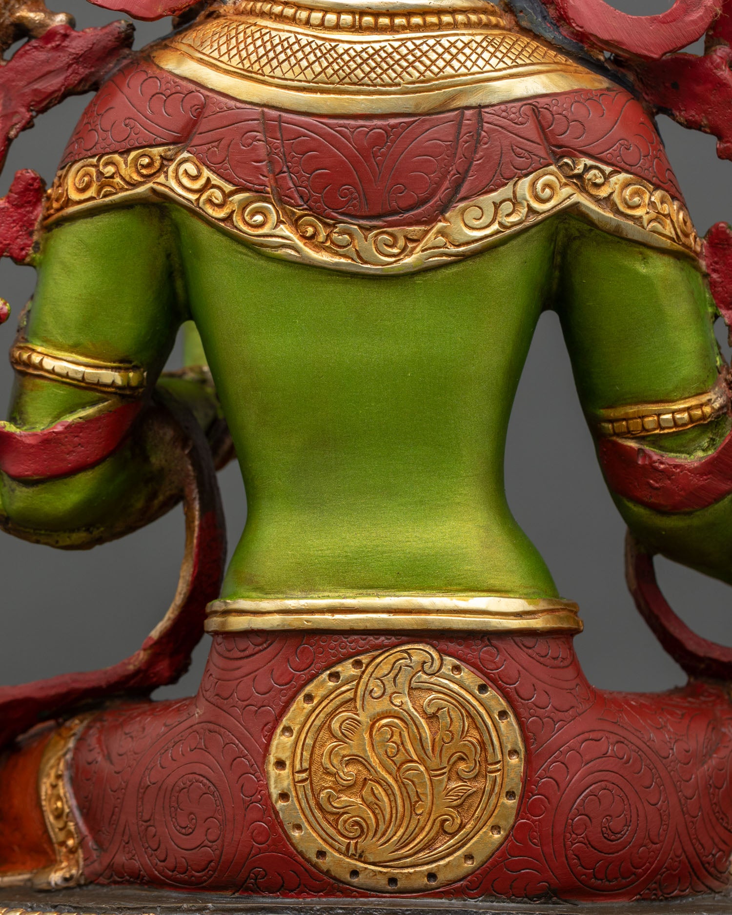 Green Tara Statue | Hand-Painted Nepali Buddhist Art