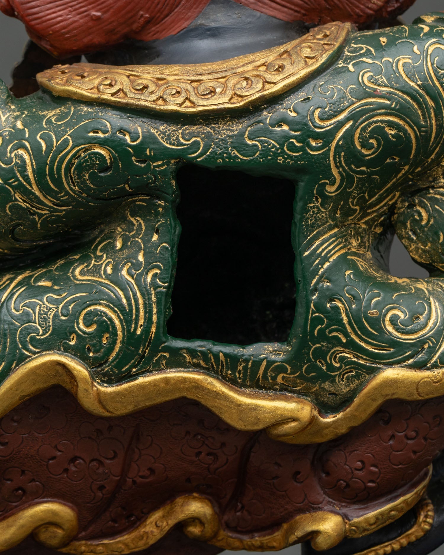 Black Cloak Mahakala Bernagchen Statue | Tibetan Dharma Protector