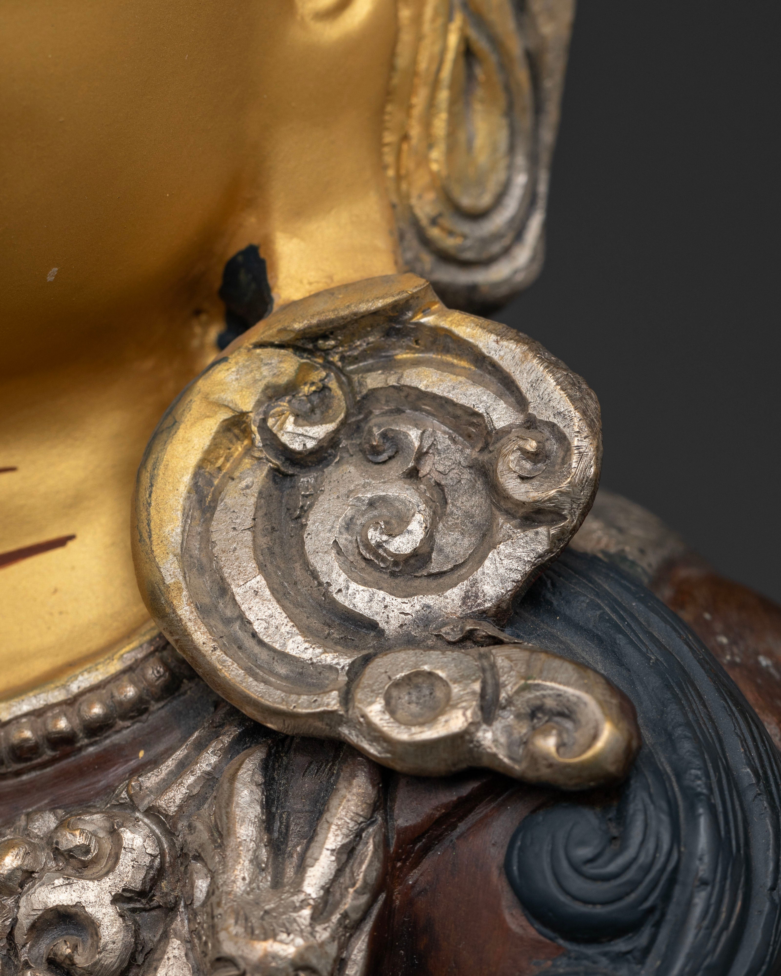 Eternal Compassion: The Oxidized Copper Four-Armed Chenrezig