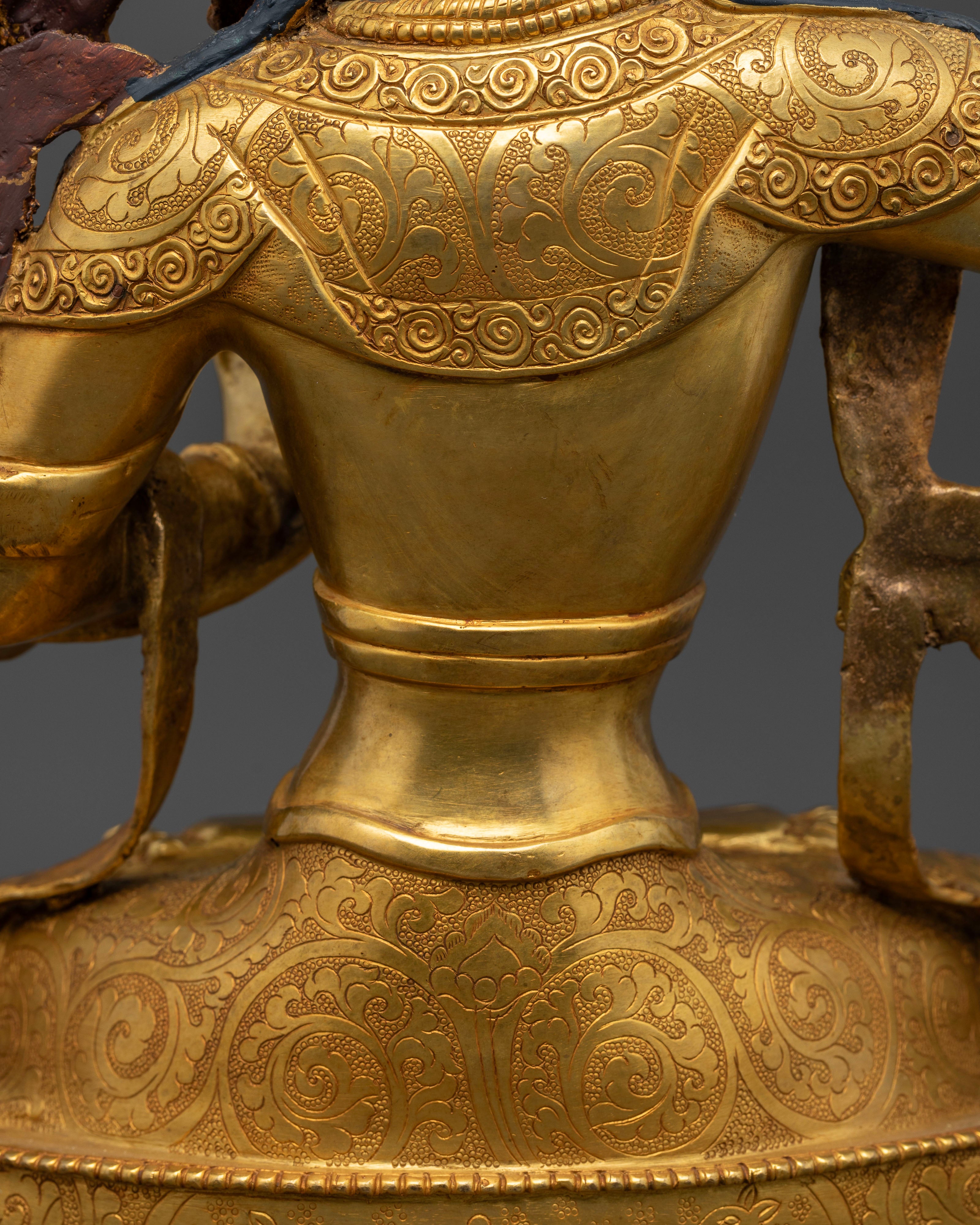 Illuminated Manjushri Statue