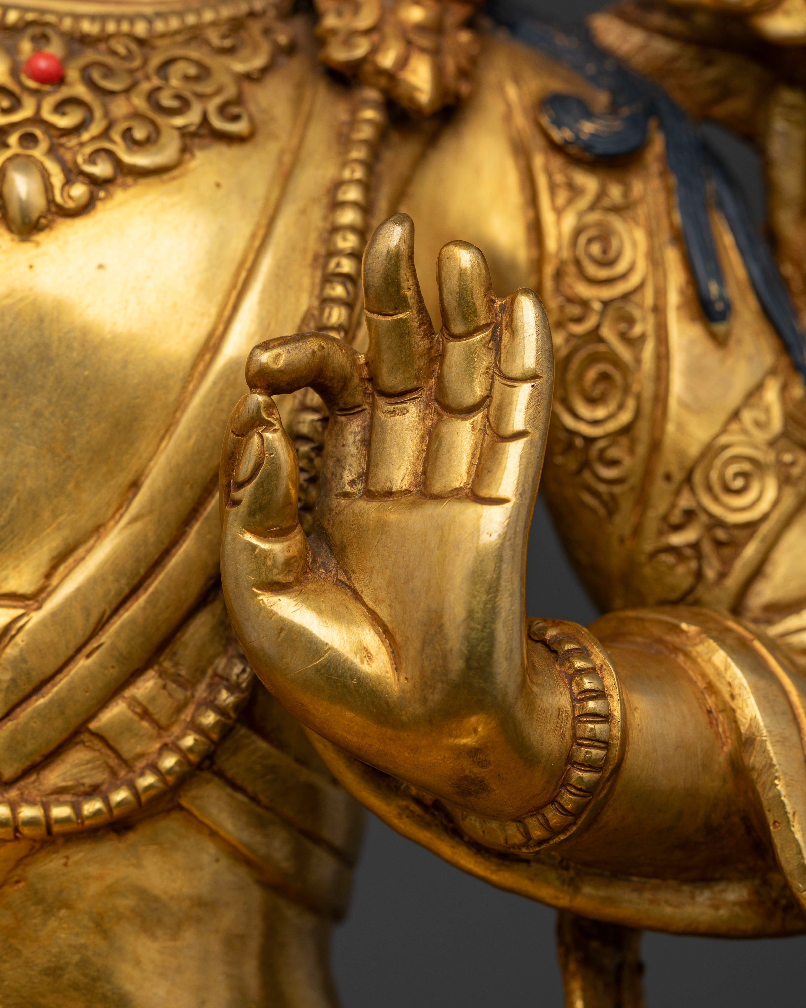 Illuminated Manjushri Statue