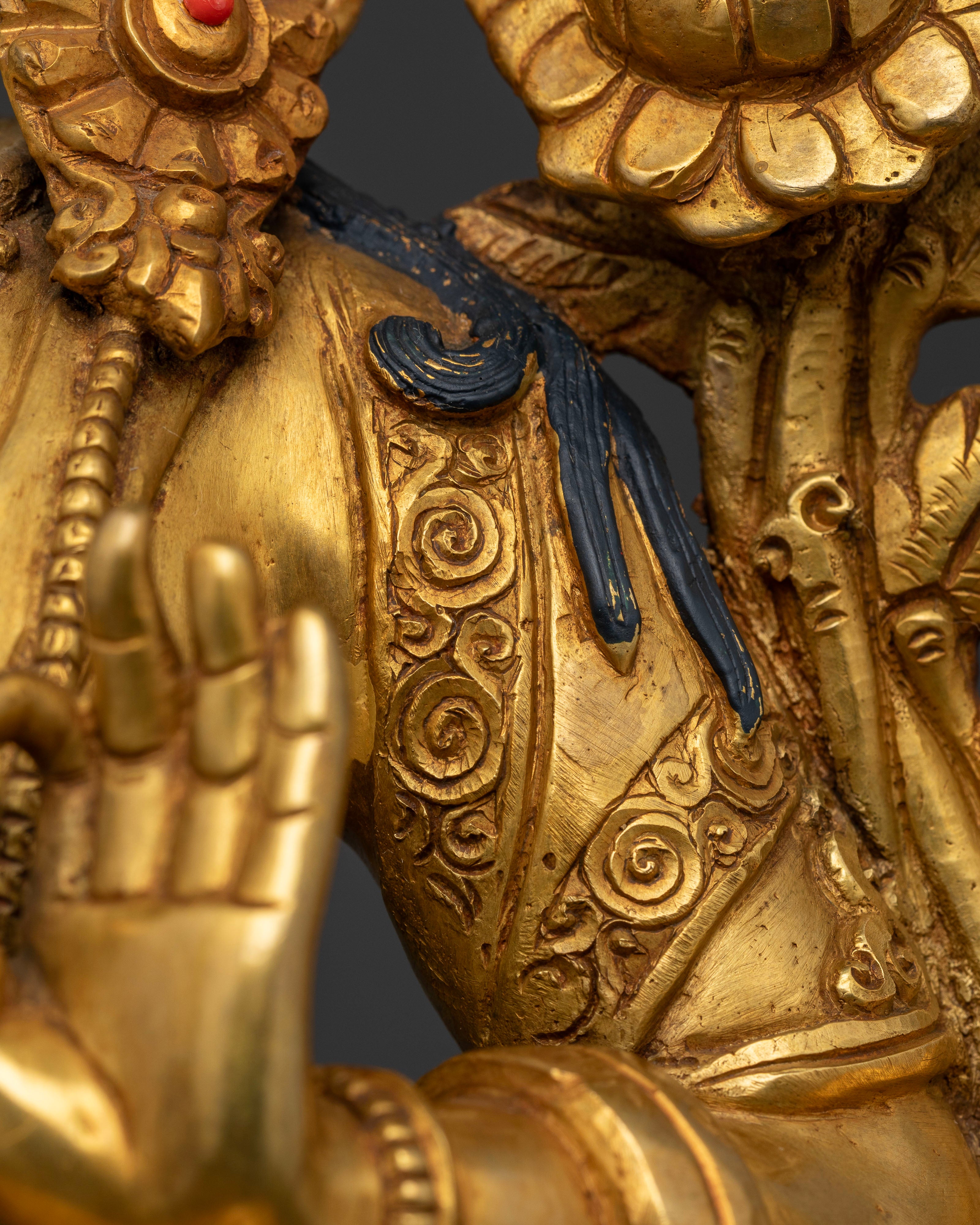 Illuminated Manjushri Statue