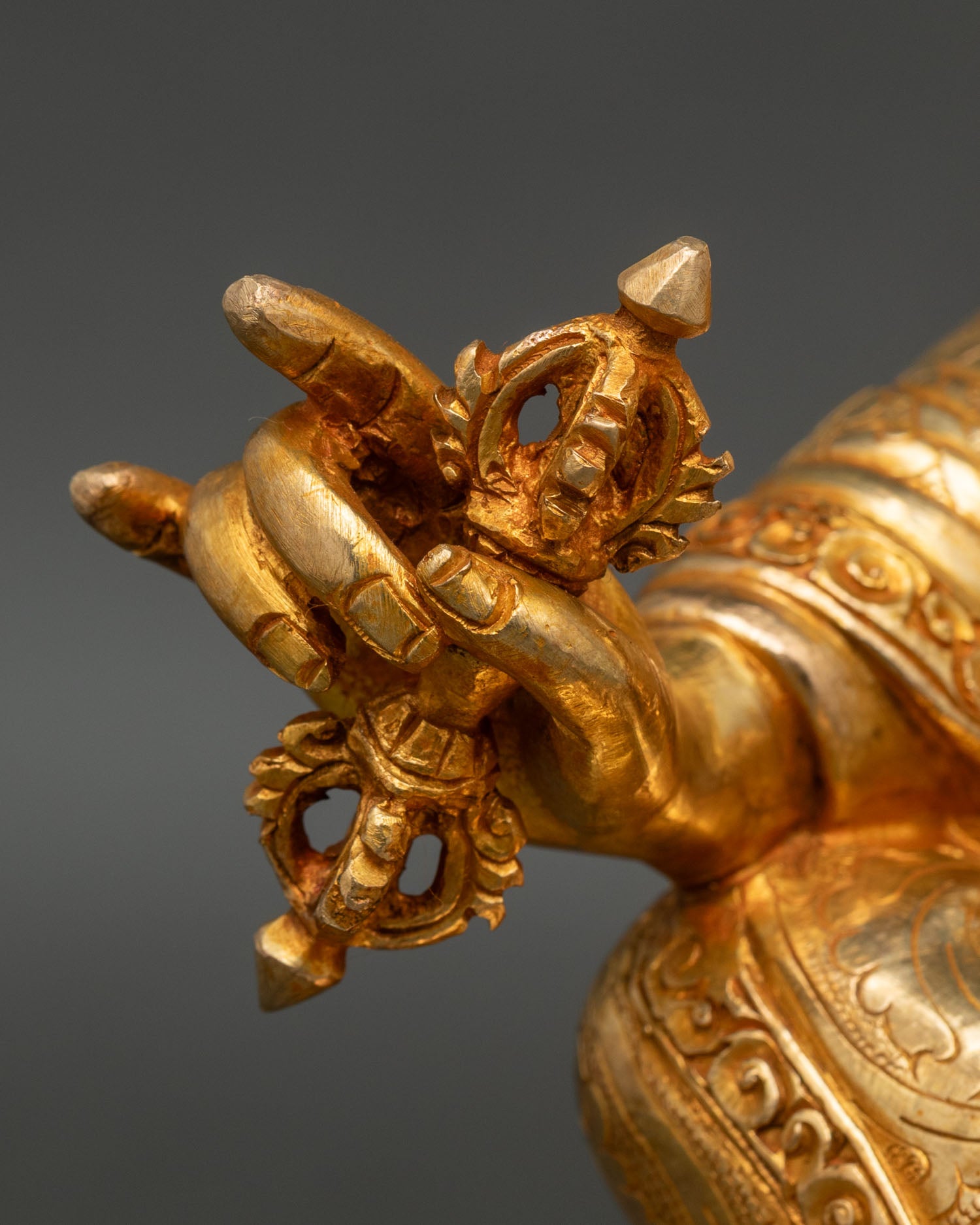 Tibetan Guru Rinpoche Statue | Spiritual Art from Kathmandu Nepal