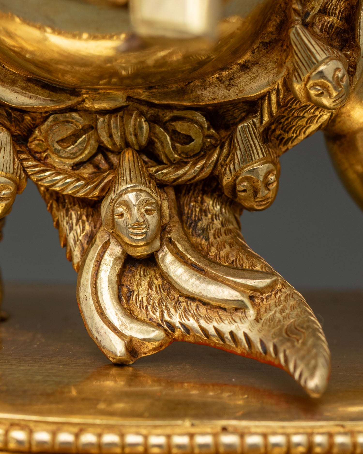 Black Manjushri Statue | Lost-Wax Crafted Copper Figurine