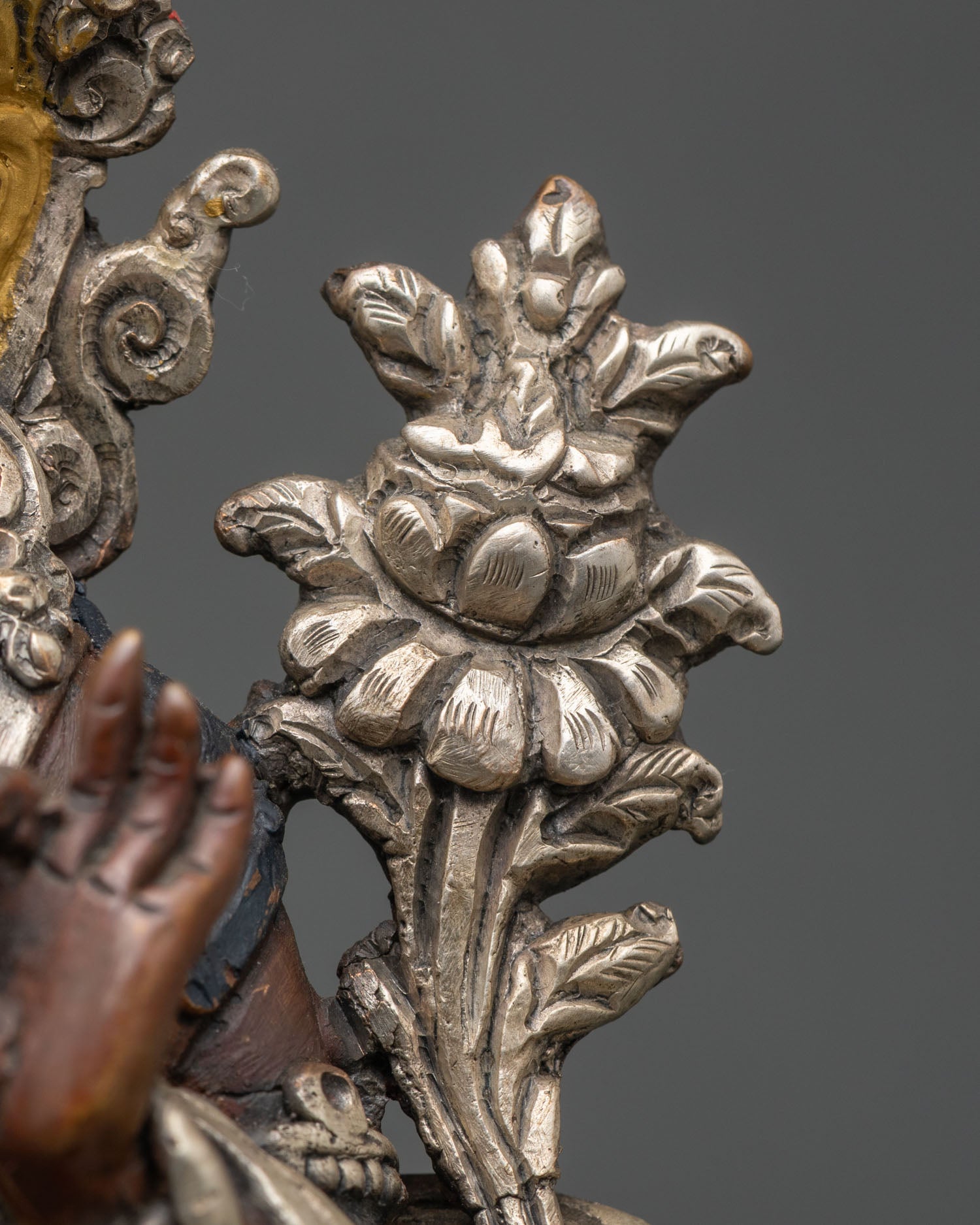 Lion Manjushri Statue