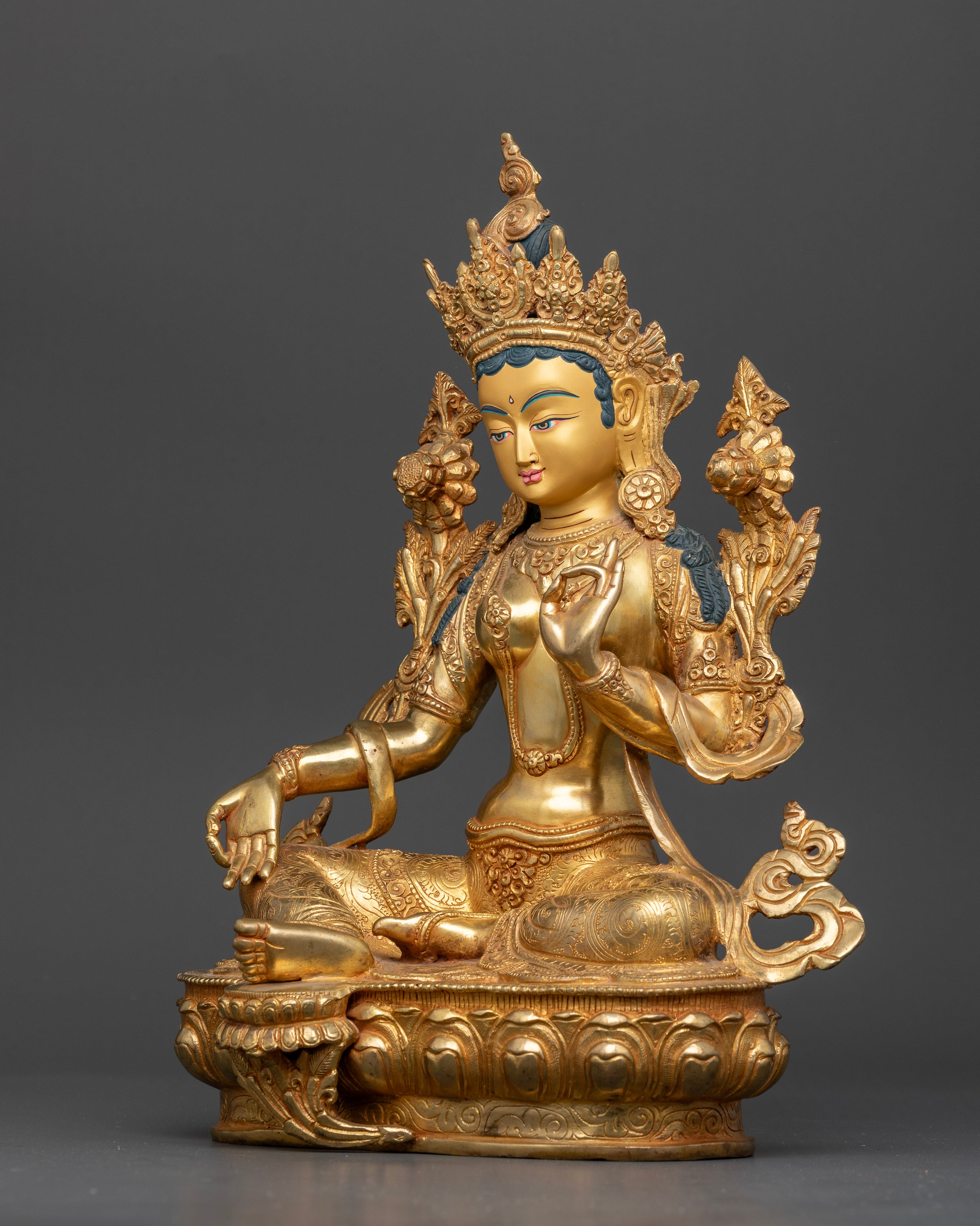 Eternal Grace: The Green Tara Sculpture