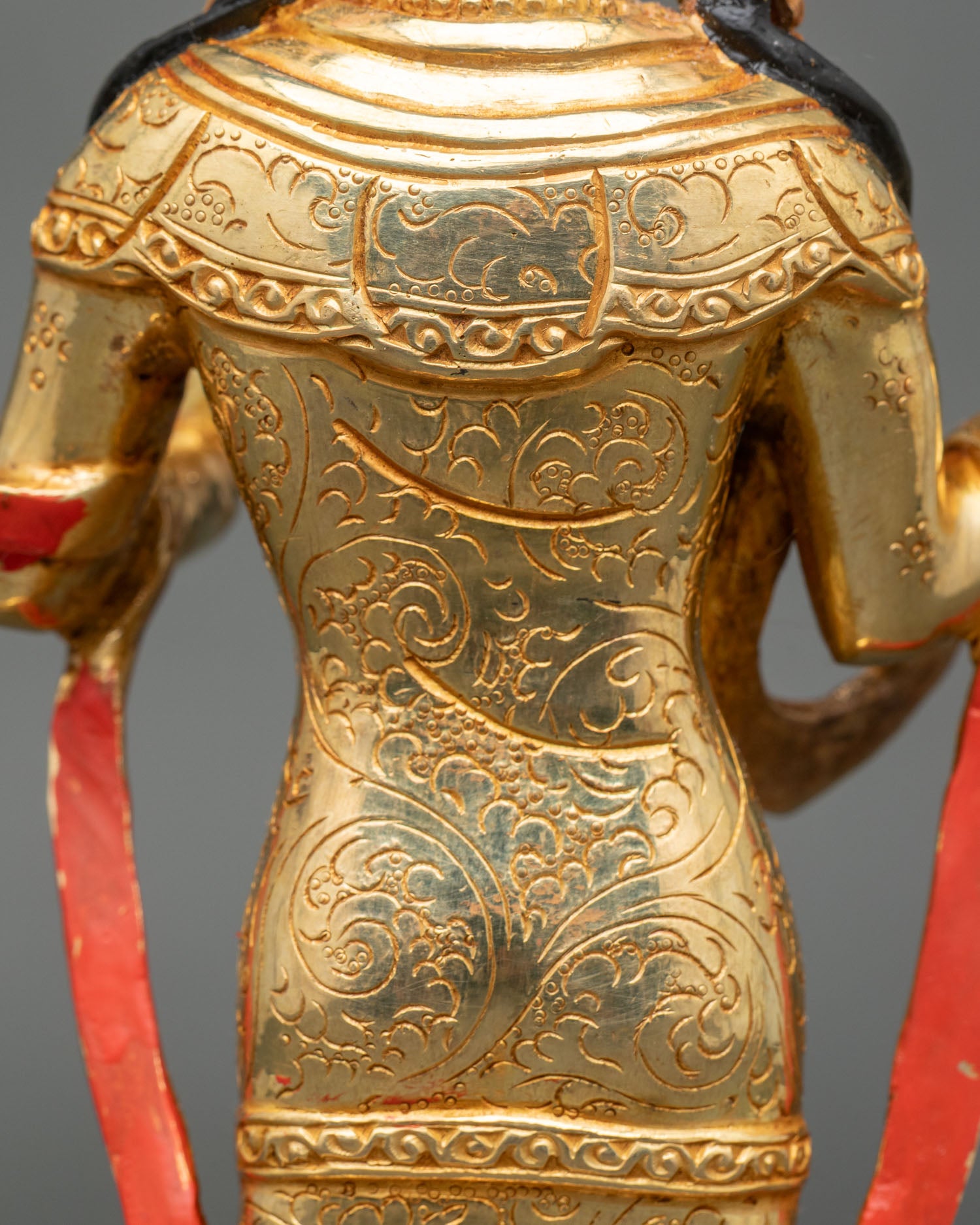 Guru Rinpoche & Two Attendants Statue | Traditional Himalayan Art
