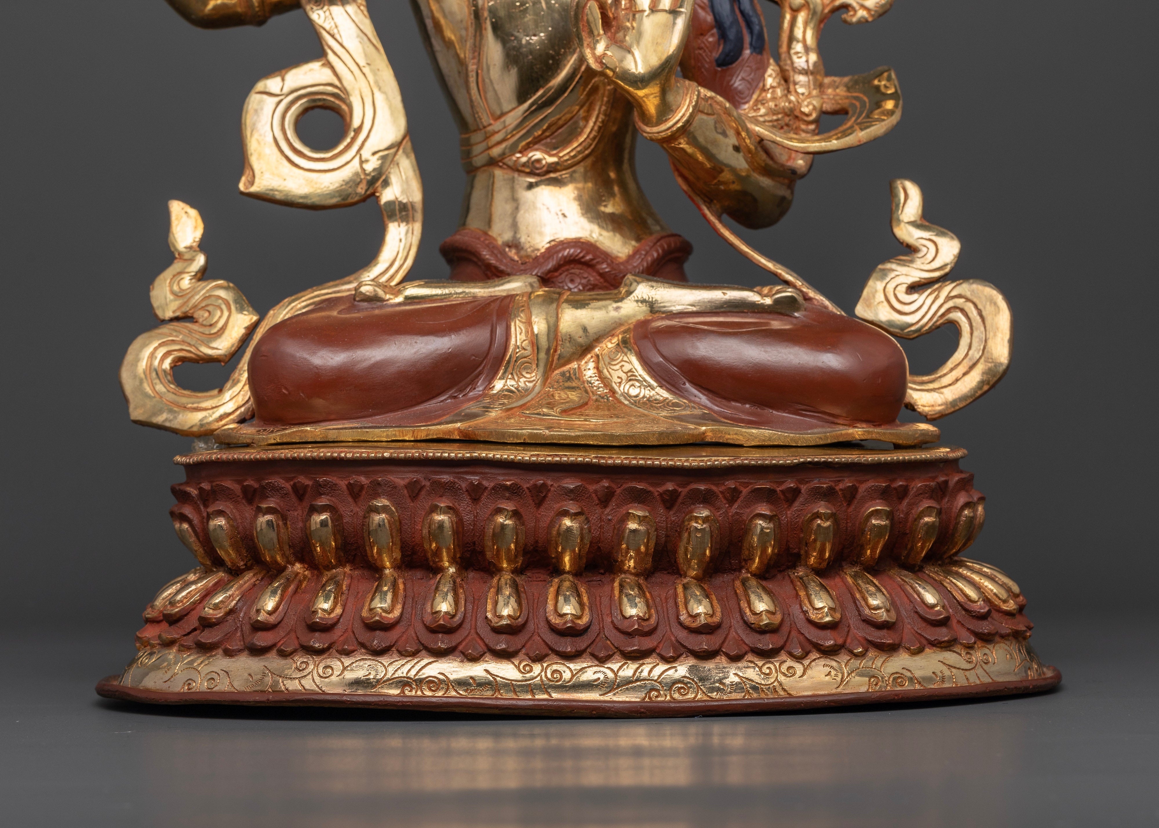 Manjushri Statue: Fusion of Wisdom and Spiritual Alchemy